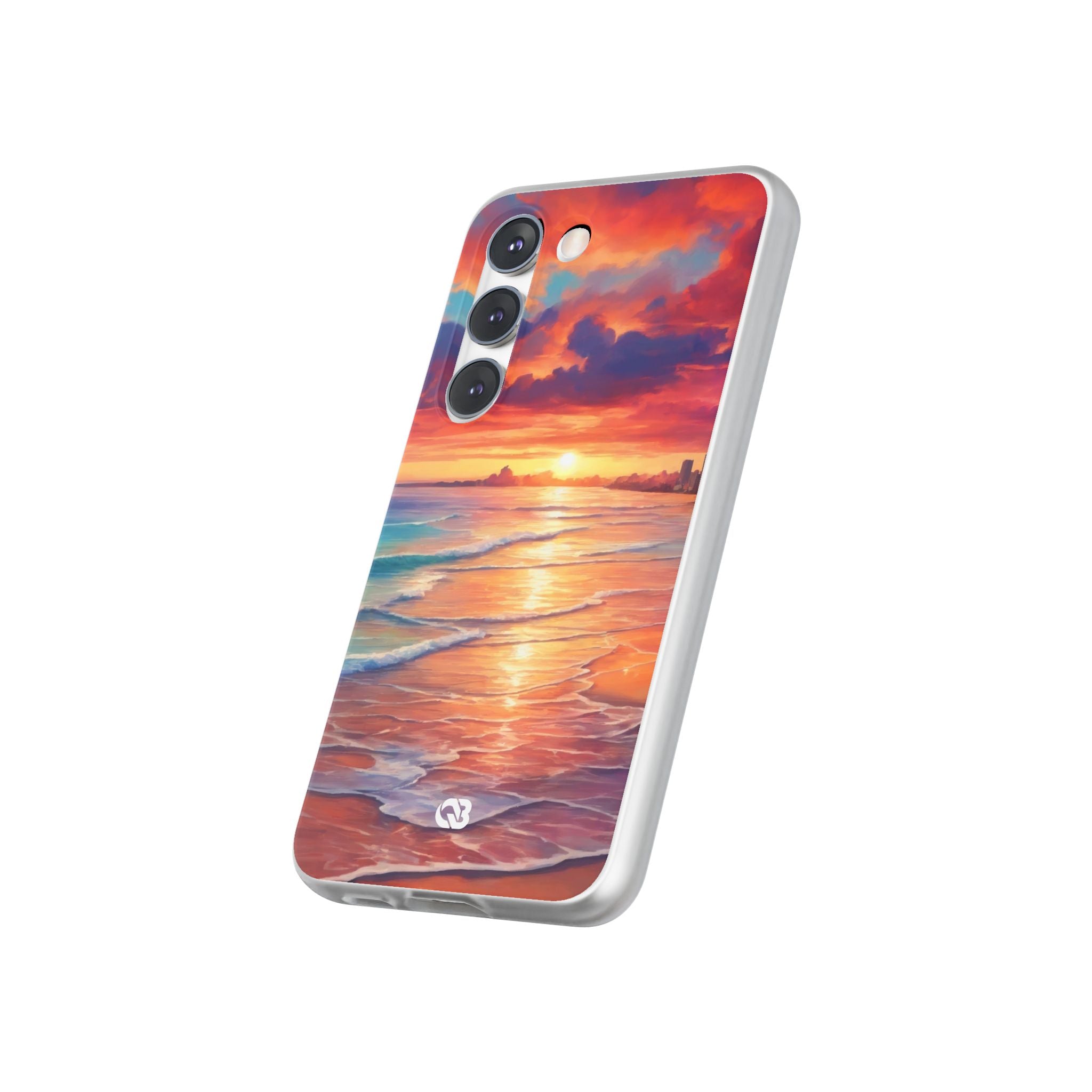 Crimson Shore Horizon · Soft Handyhülle für Samsung