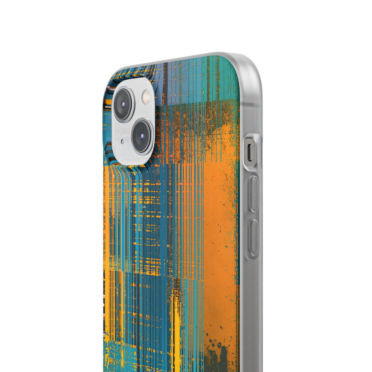 Cyber Glitch Stream · Lite Phone Case for iPhone · Teal