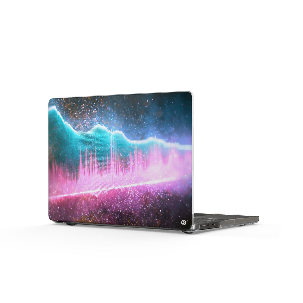 Digital Frequency · Clear Hard Case for MacBook · Pink