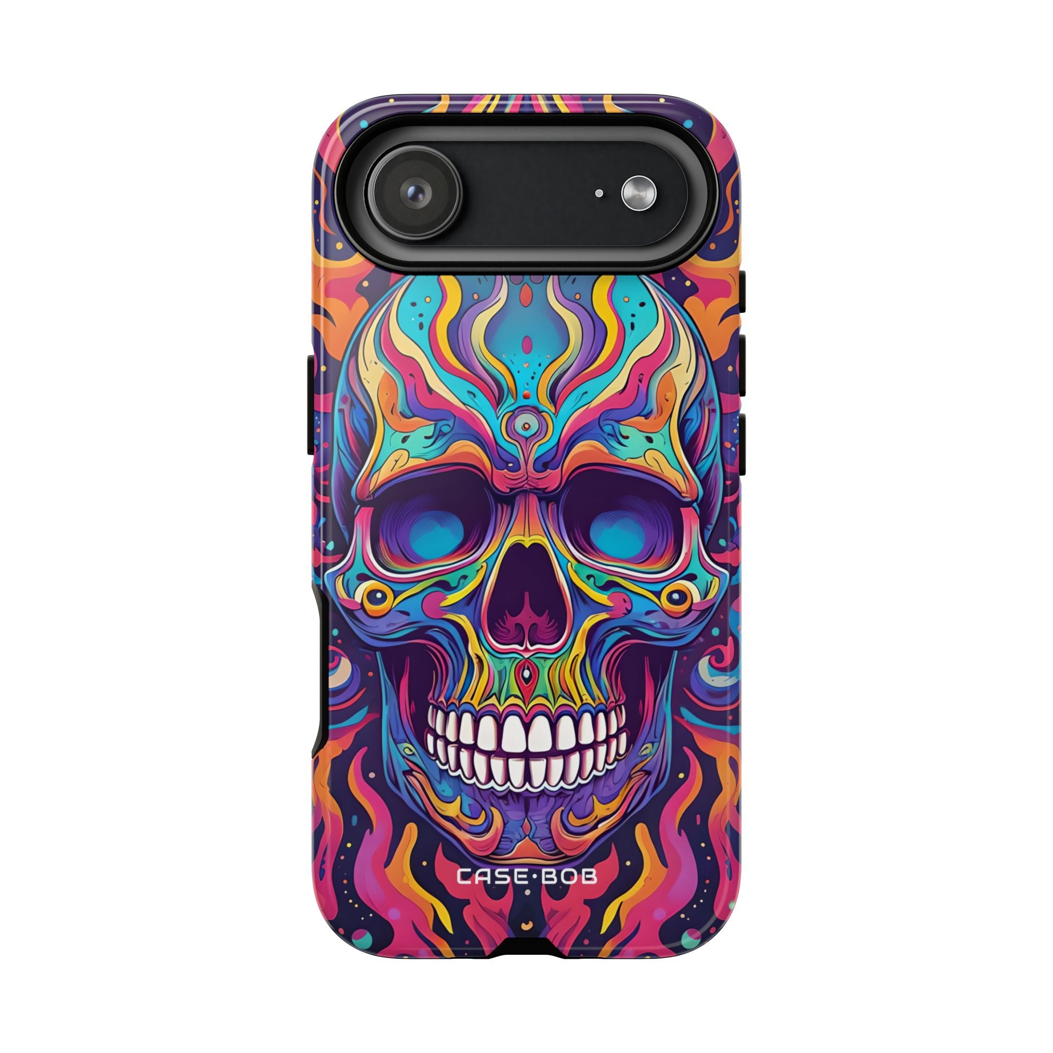 Flaming Skull iPhone 17 Air Case - Tough - CASE•BOB