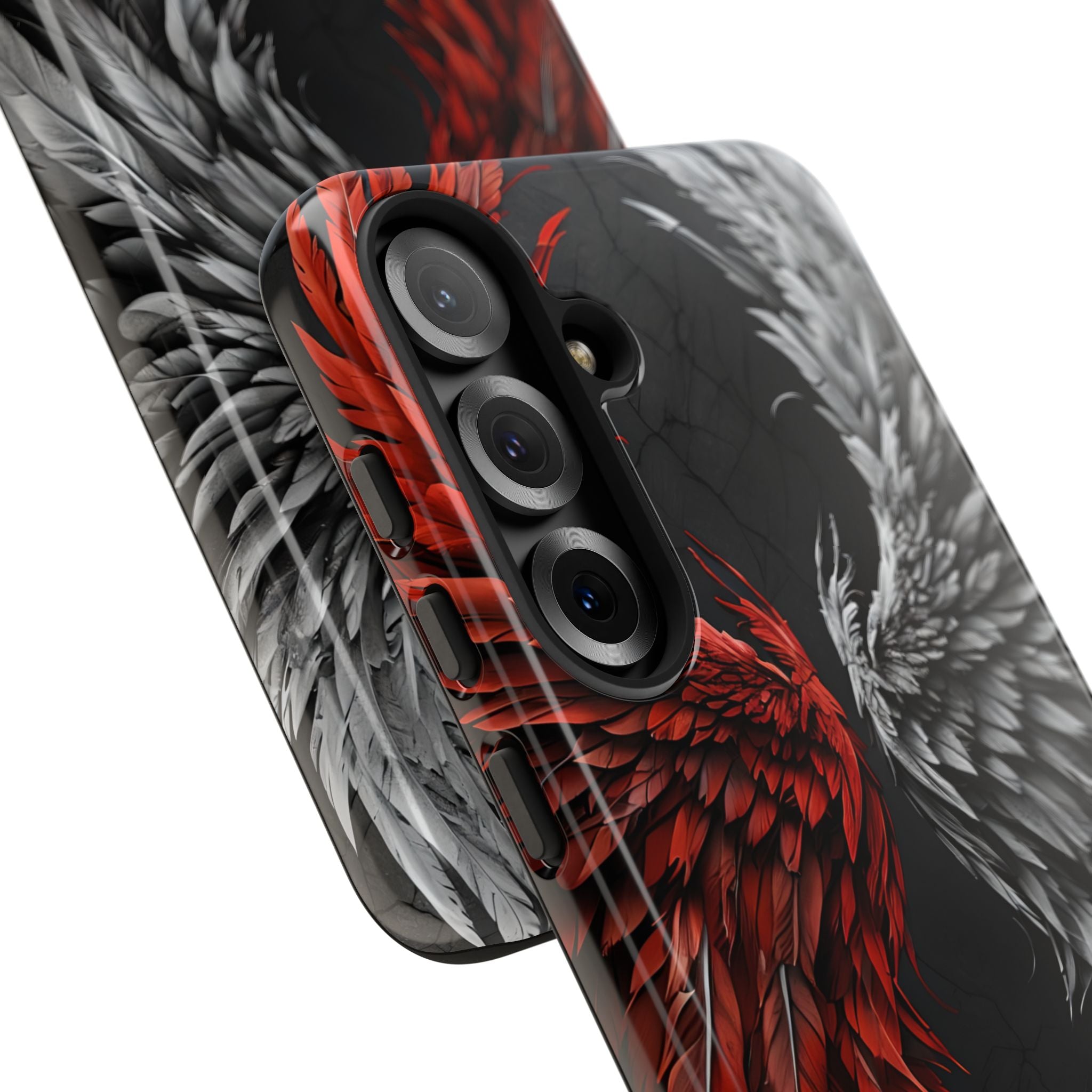 Split Crimson Wing · Tough Handyhülle für Samsung