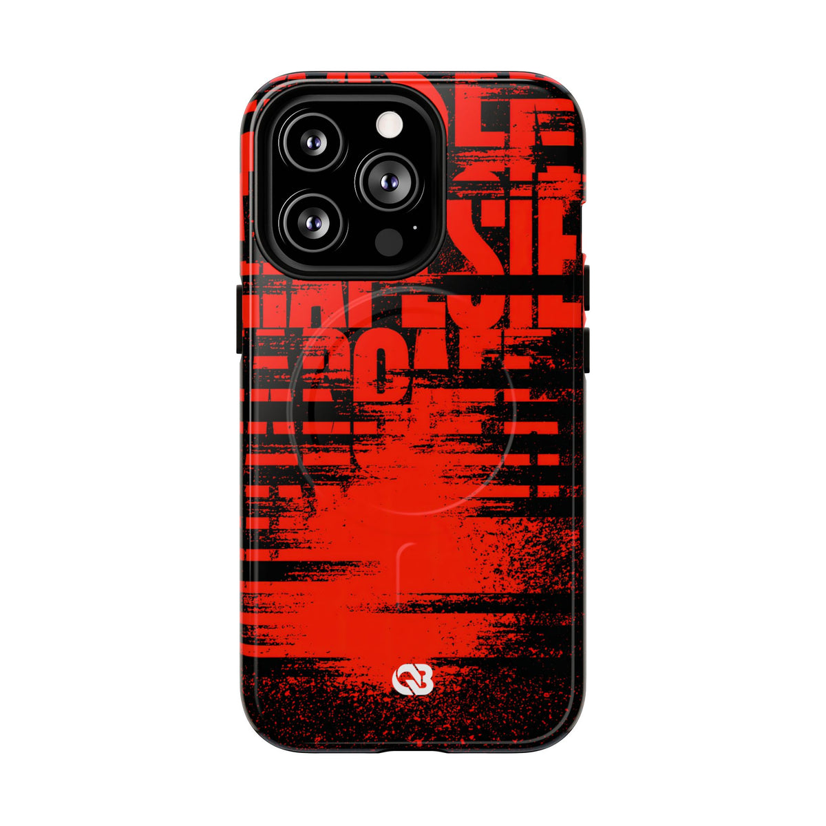 Crimson Redaction · Tough 2.0 Magnetic Phone Case for iPhone · Black