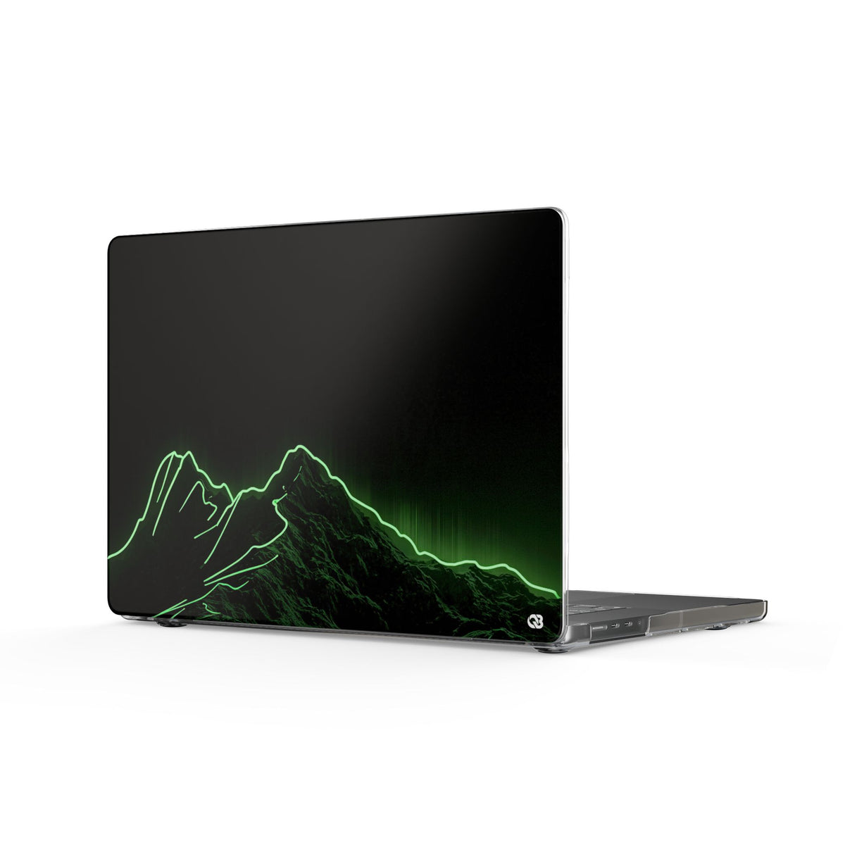 Nordic Mountain Contour · Clear Hard Case for MacBook · Black