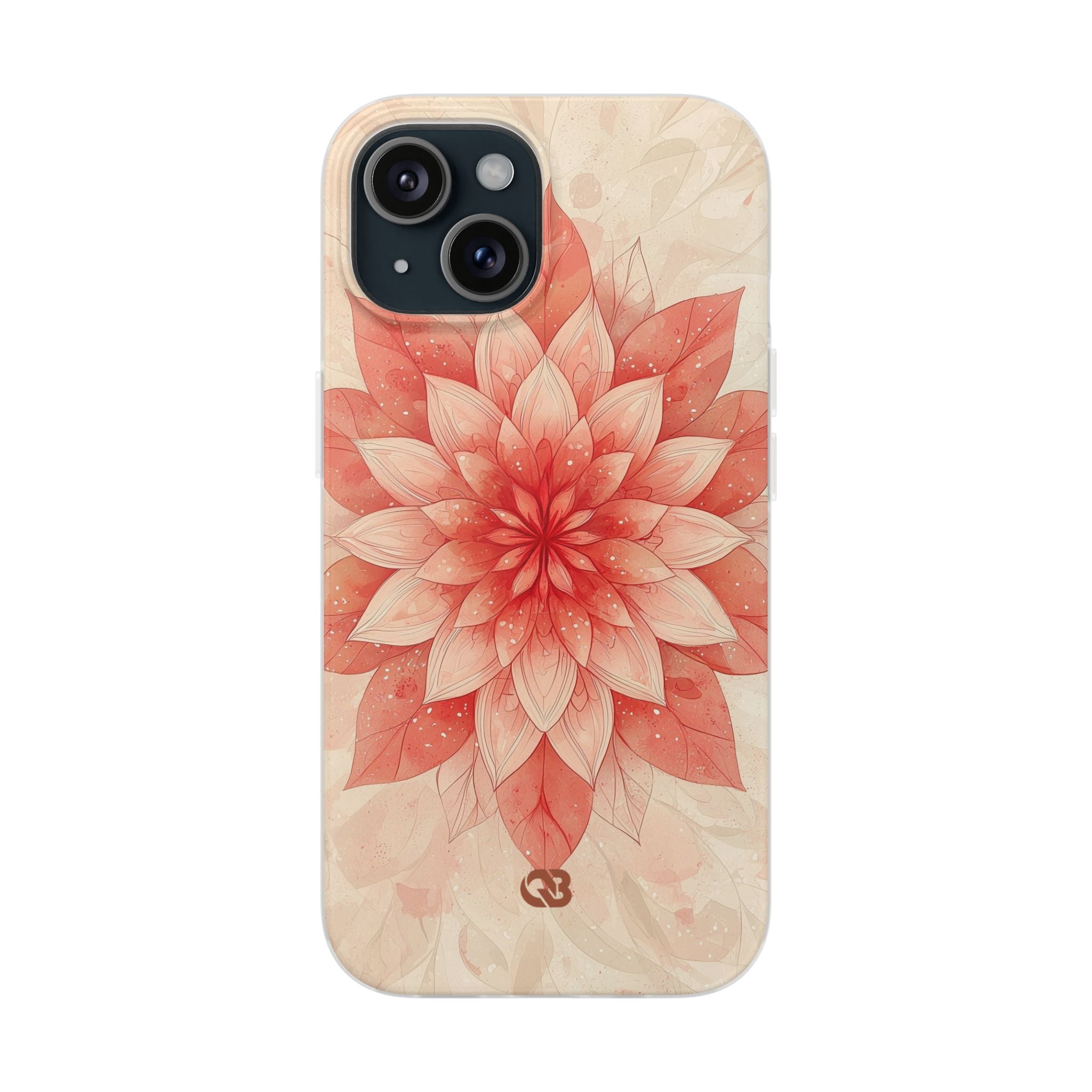 Coral Layered Bloom · Soft Phone Case for iPhone