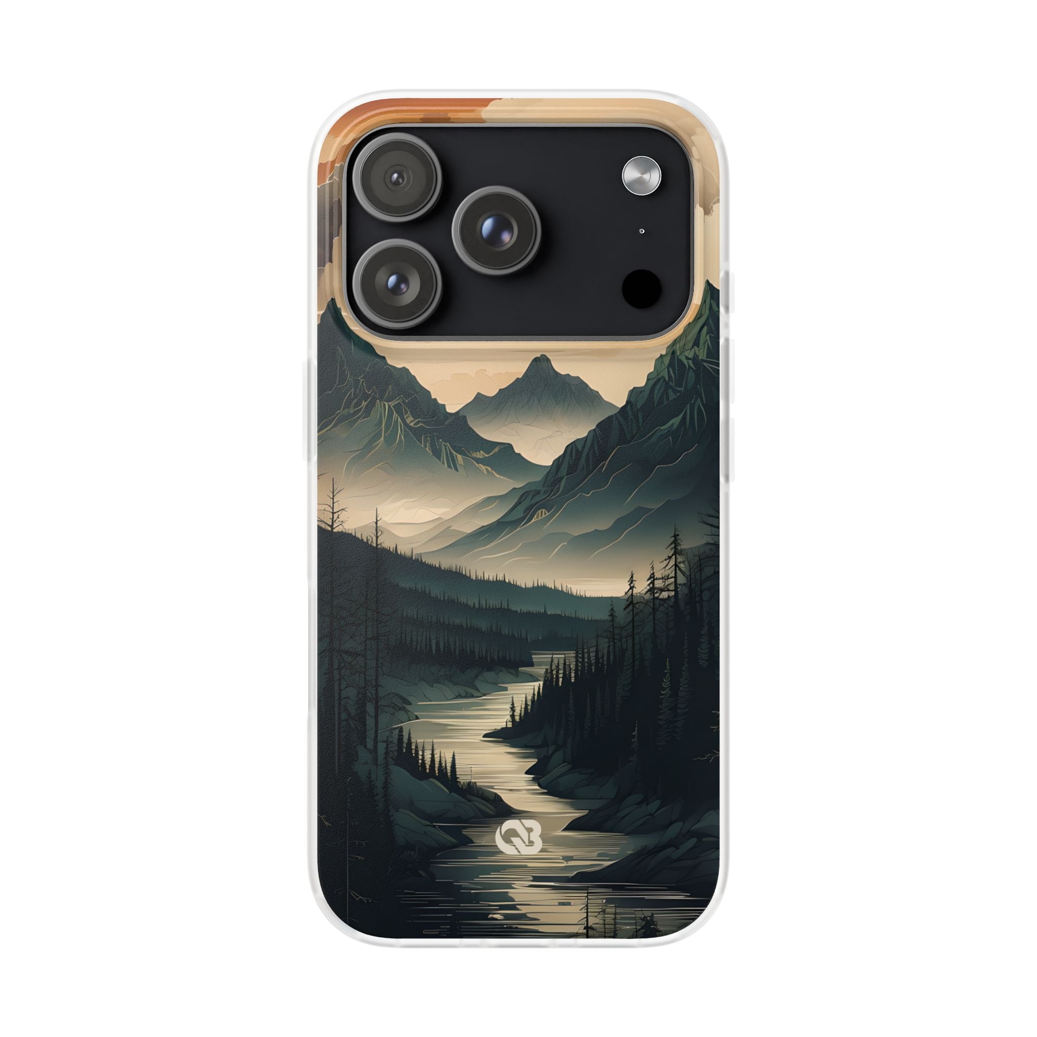 Summit River Dusk · Soft Phone Case for iPhone