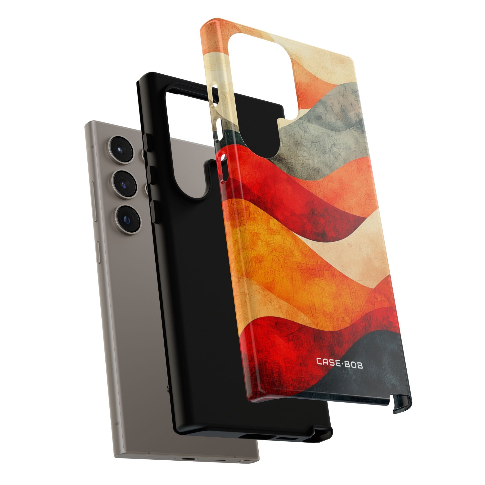 Cracked Wave Sunset Samsung S24 Ultra Skal - Tough