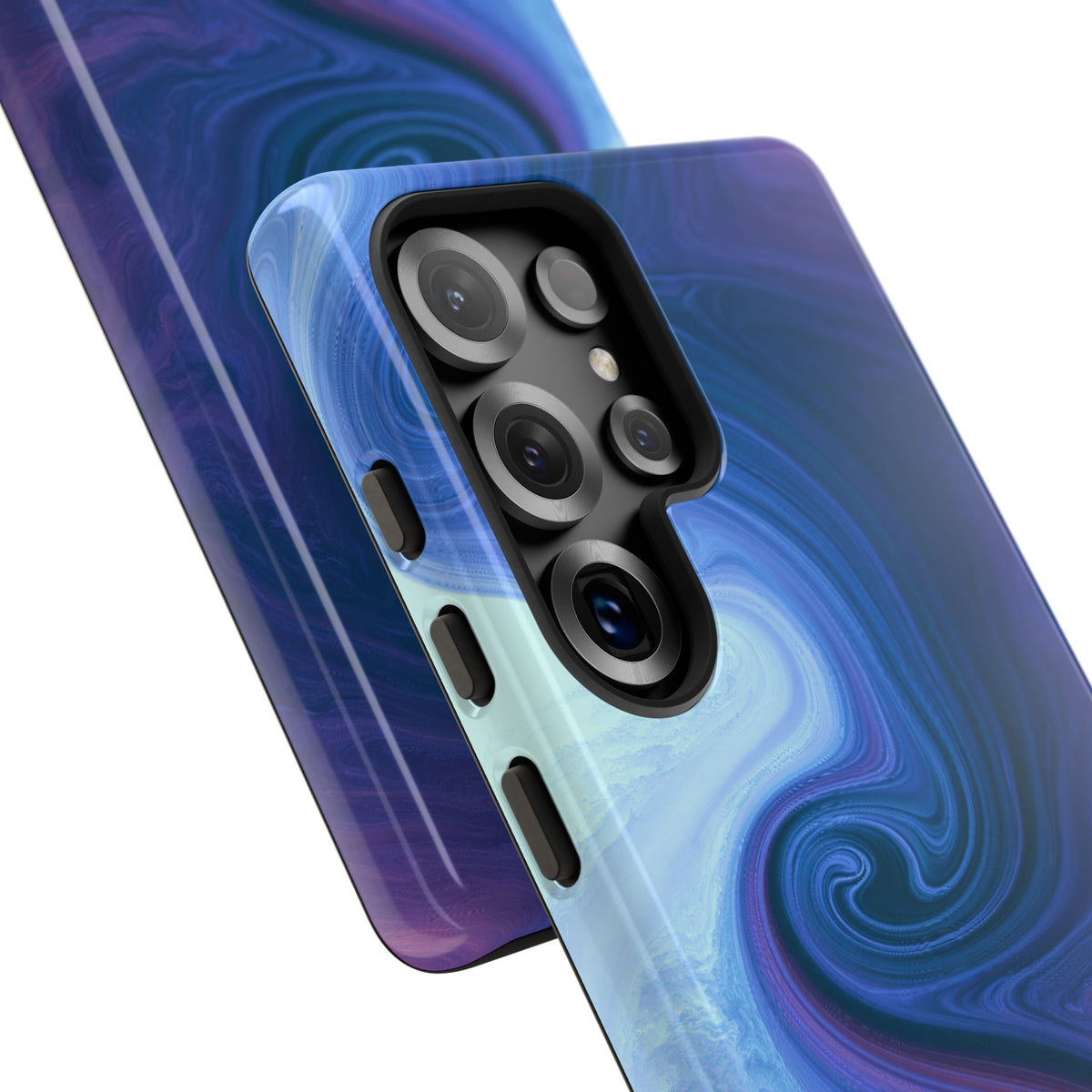 Azure Fluid Swirl · Tough Phone Case for Samsung · Blue
