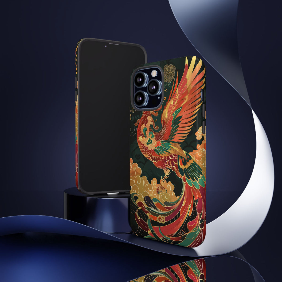 Imperial Phoenix Ascent · Tough Phone Case for iPhone · Red