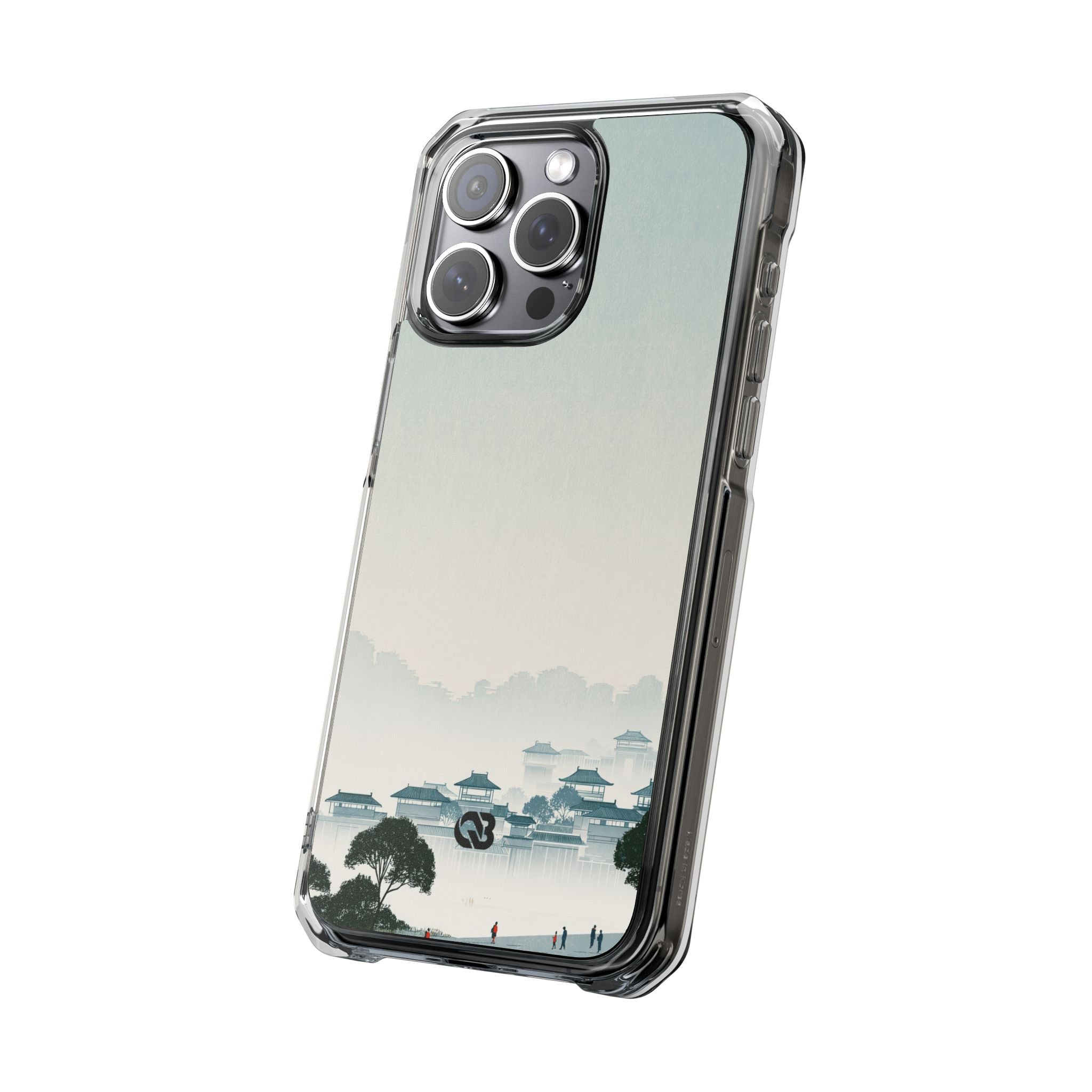 Blue Impact MagSafe Phone Case for iPhone - Mist Valley Pagoda