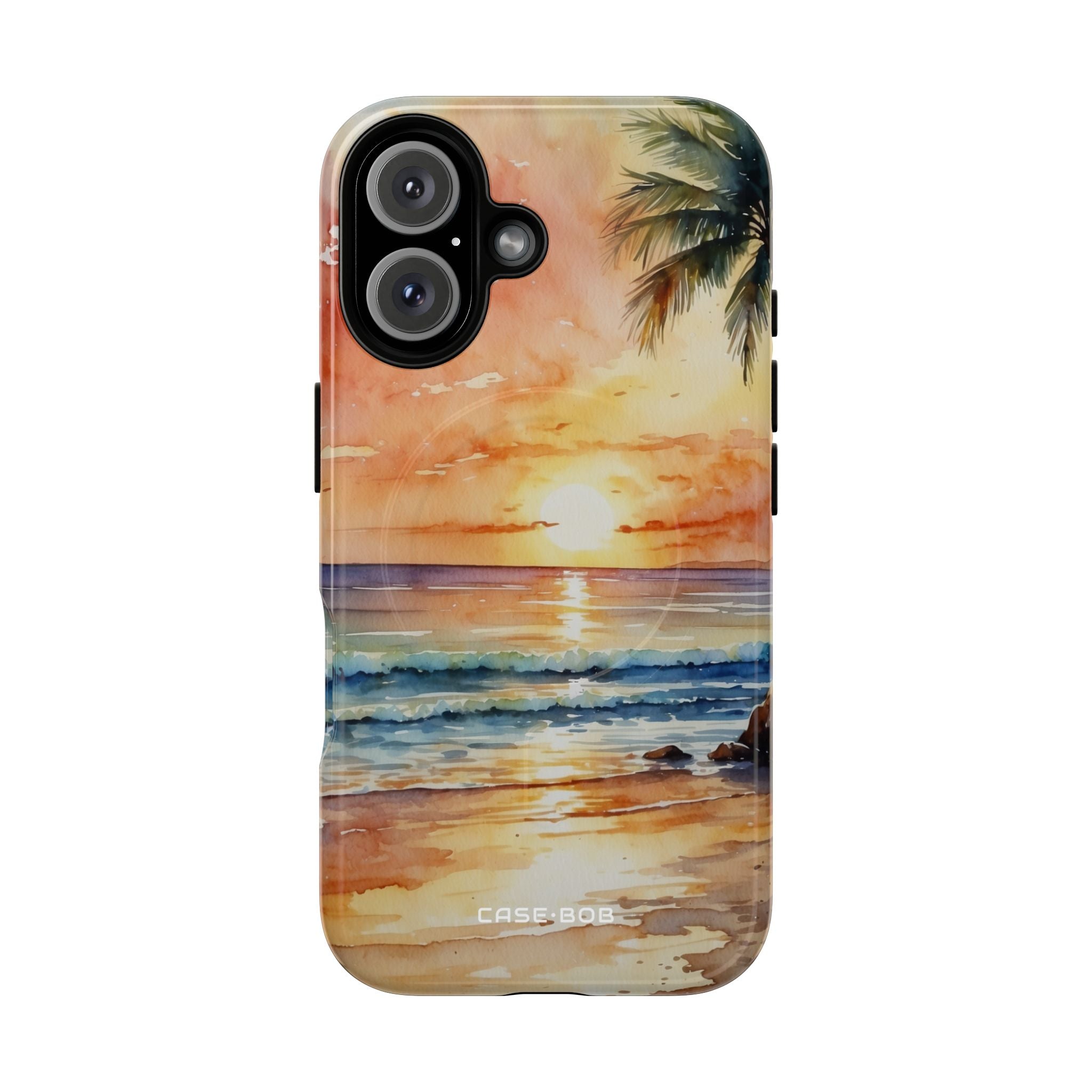 Sunset Palm iPhone 16 Case - Tough+