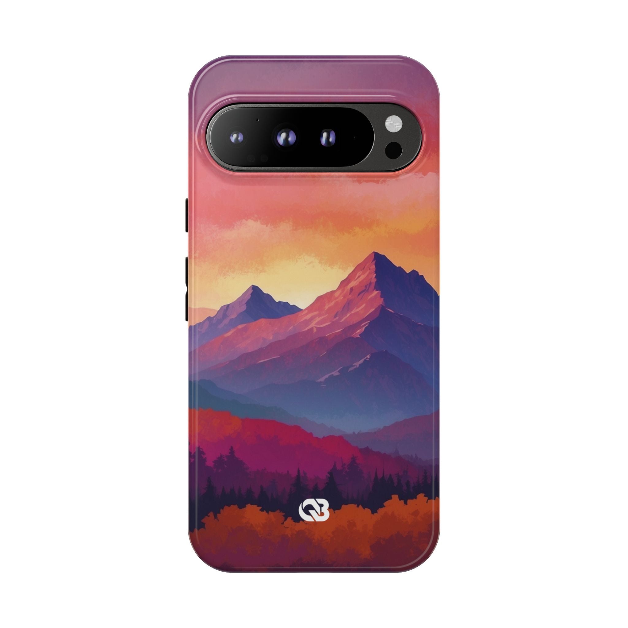 Crimson Mountain Dusk · Tough Custodia per Google Pixel