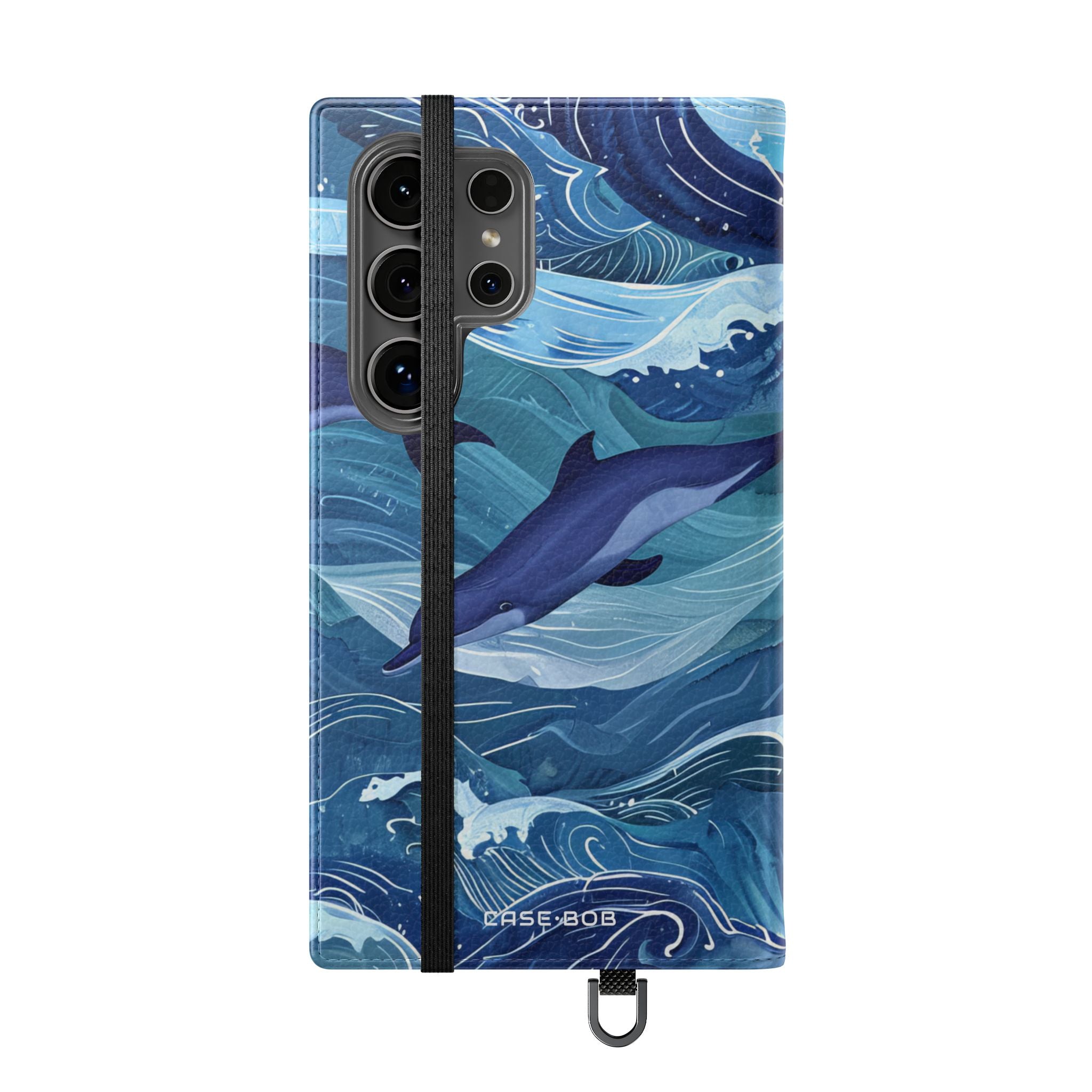 Delfiini Aalto Tanssi - Samsung S24 Ultra -lompakkokotelo