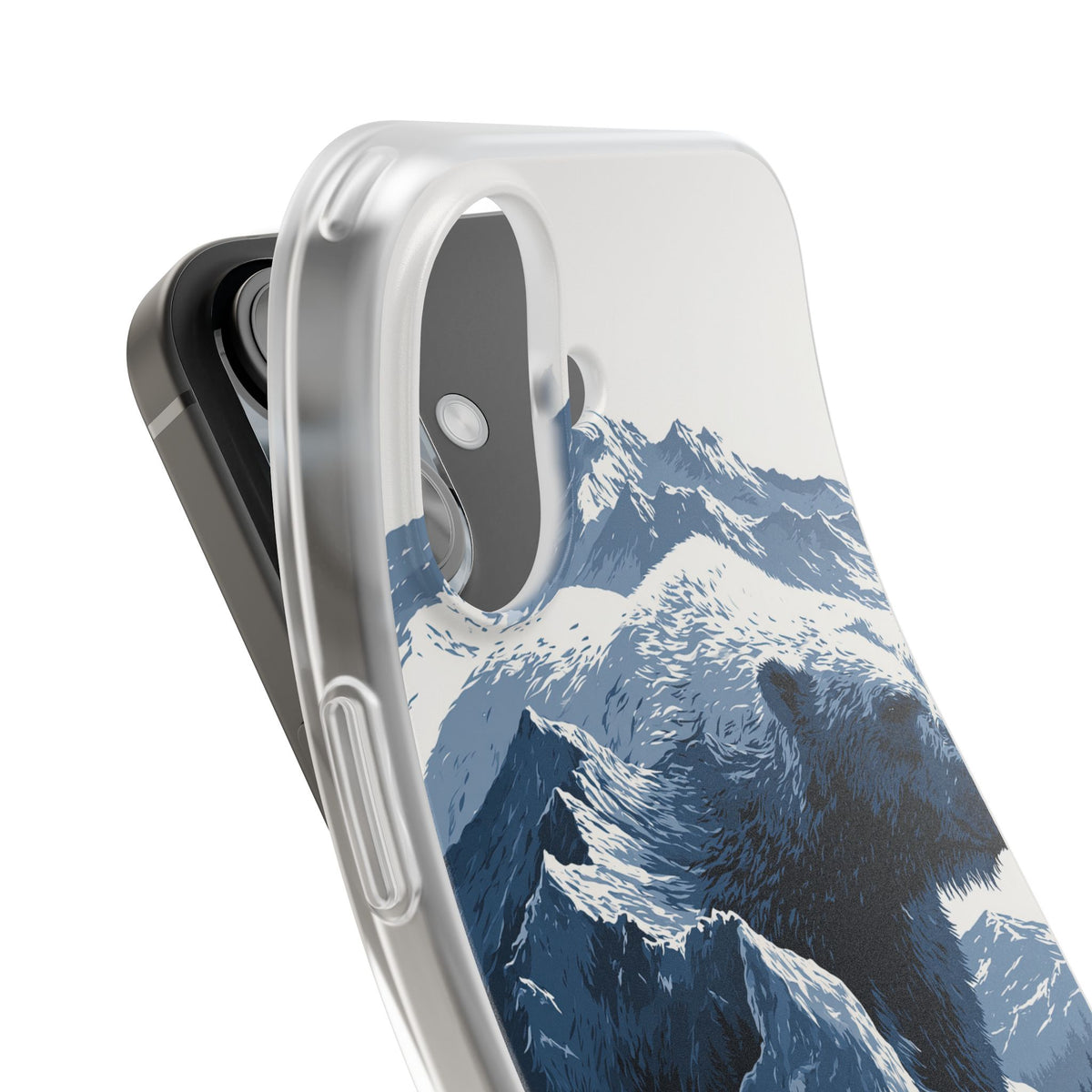Fjord Summit Bear · Lite Phone Case for iPhone · Blue