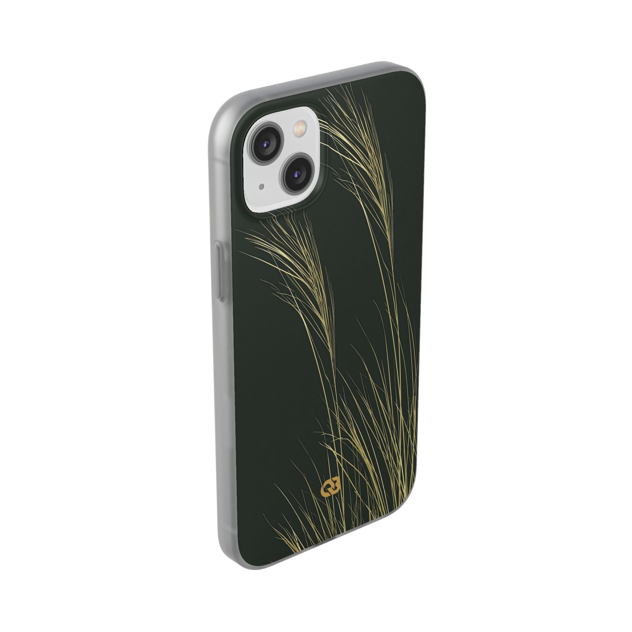 Green Lite Phone Case for iPhone - Midnight Gilded Grass