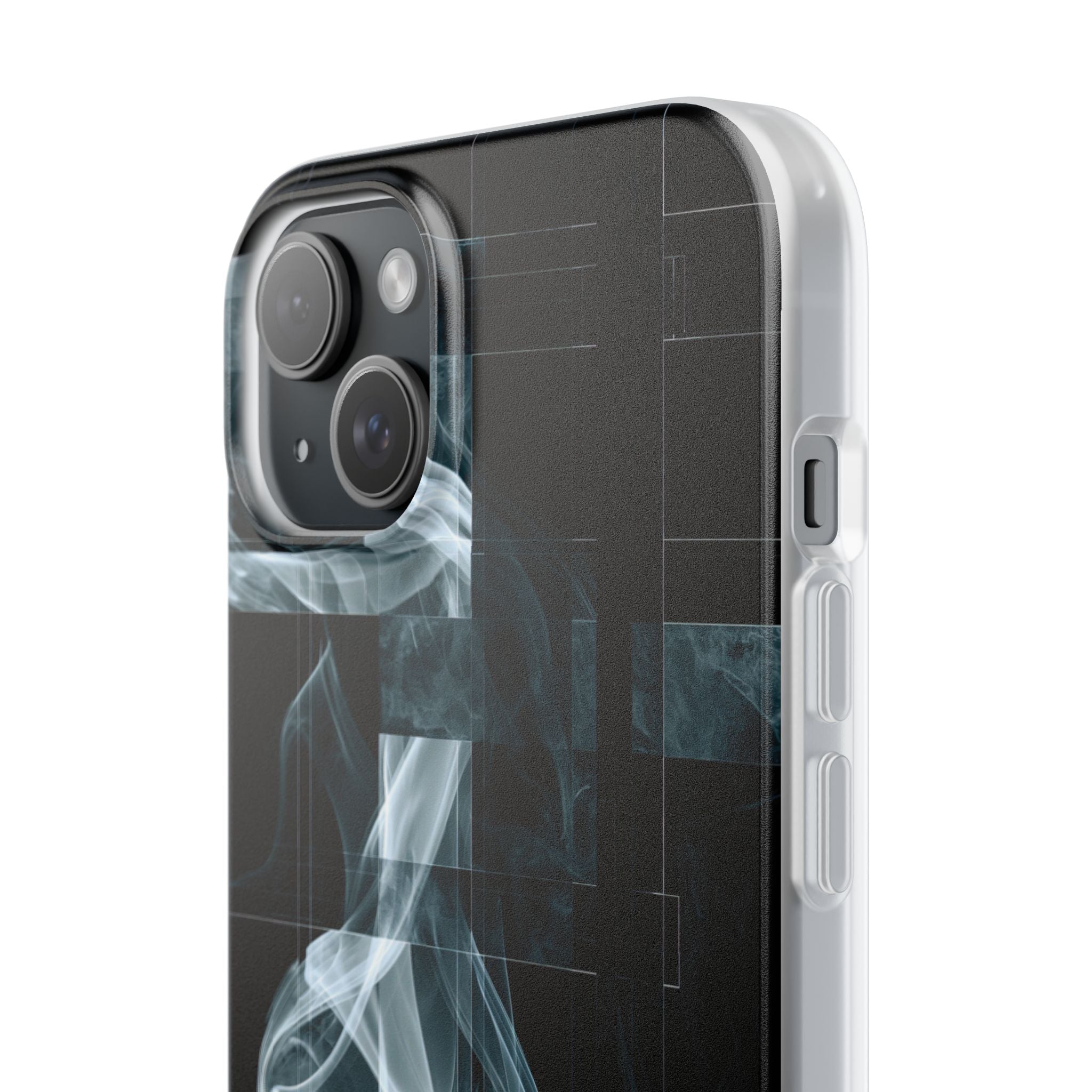 Black Lite Phone Case for iPhone - Arctic Vapor Grid