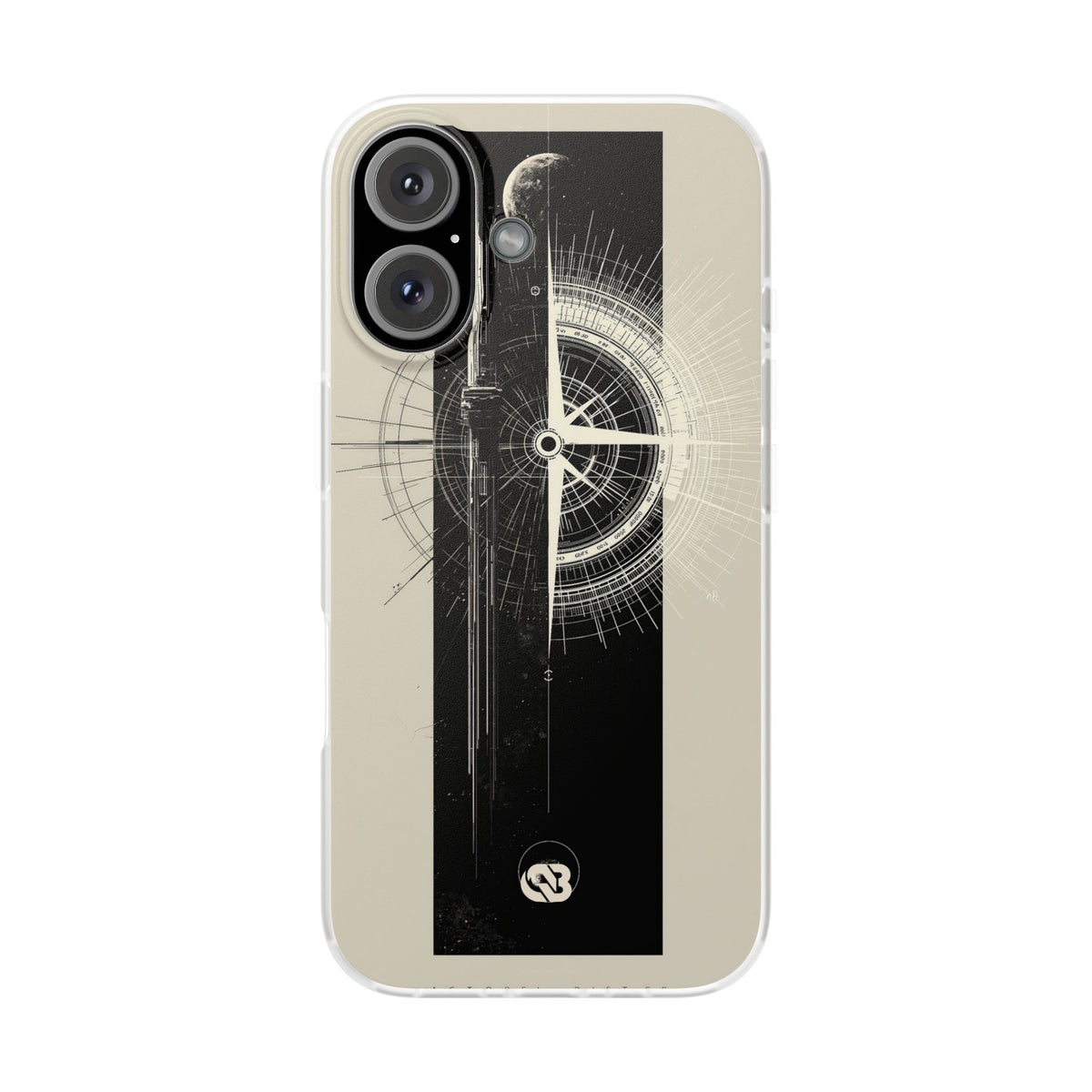 Beige Lite Phone Case for iPhone - Zenith Vector Spire