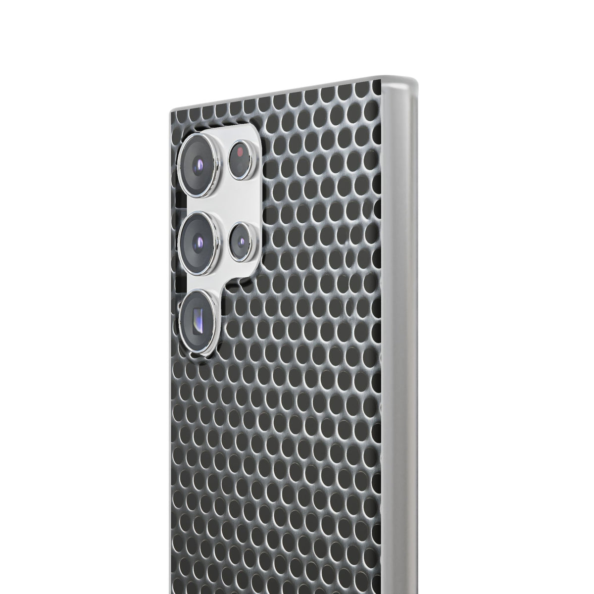 Silver Lite Phone Case for Samsung - Brutalist Steel Mesh