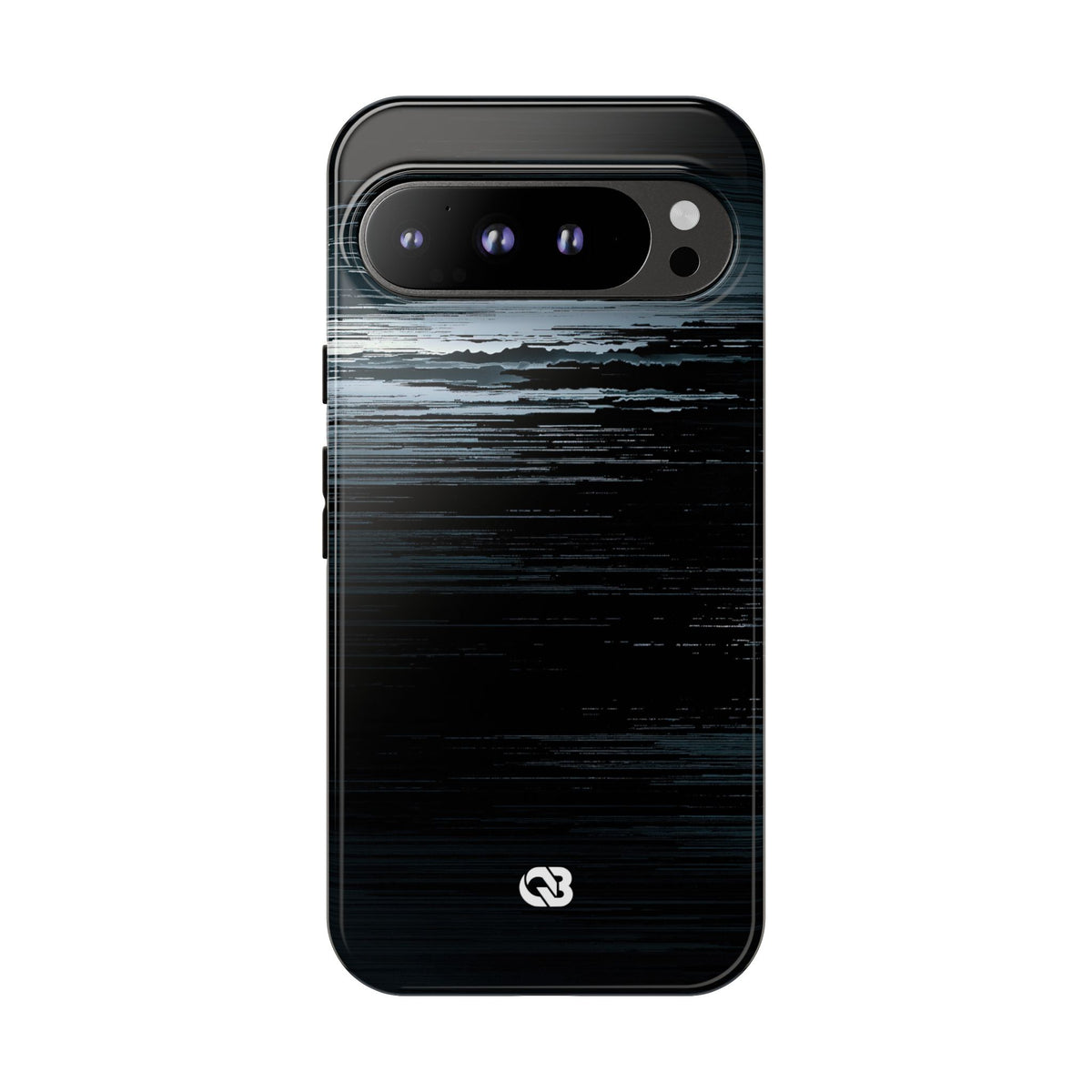 Black Tough Phone Case for Google Pixel - Frozen Signal Glitch