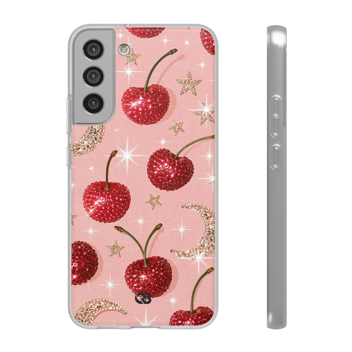 Bedazzled Ruby Cherries · Lite Phone Case for Samsung · Pink