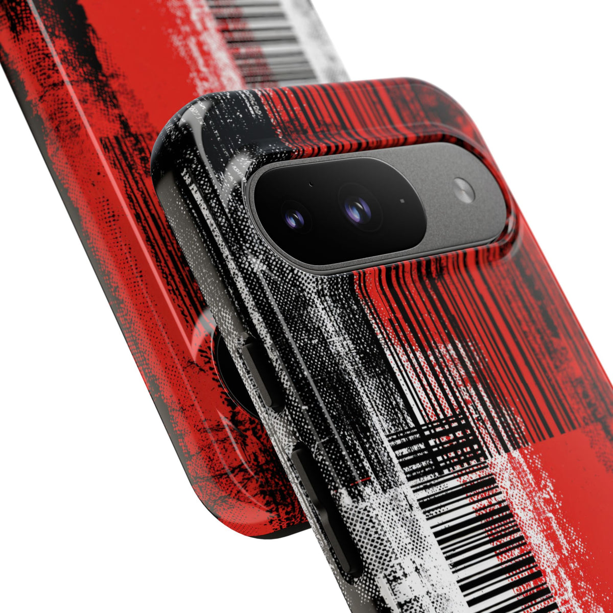 Distorted Barcode · Tough Phone Case for Pixel · Black
