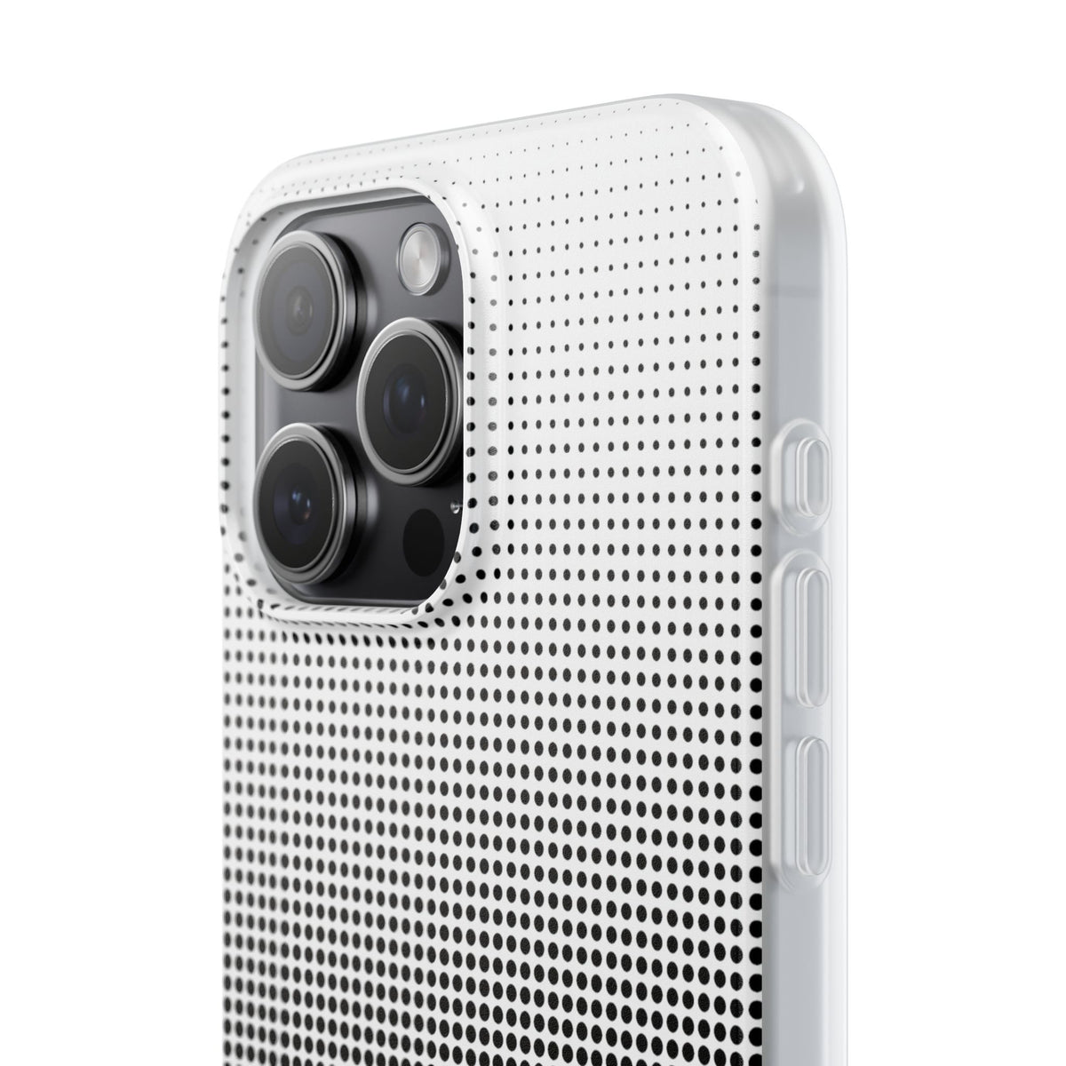 Black Lite Phone Case for iPhone - Obsidian Halftone Flux