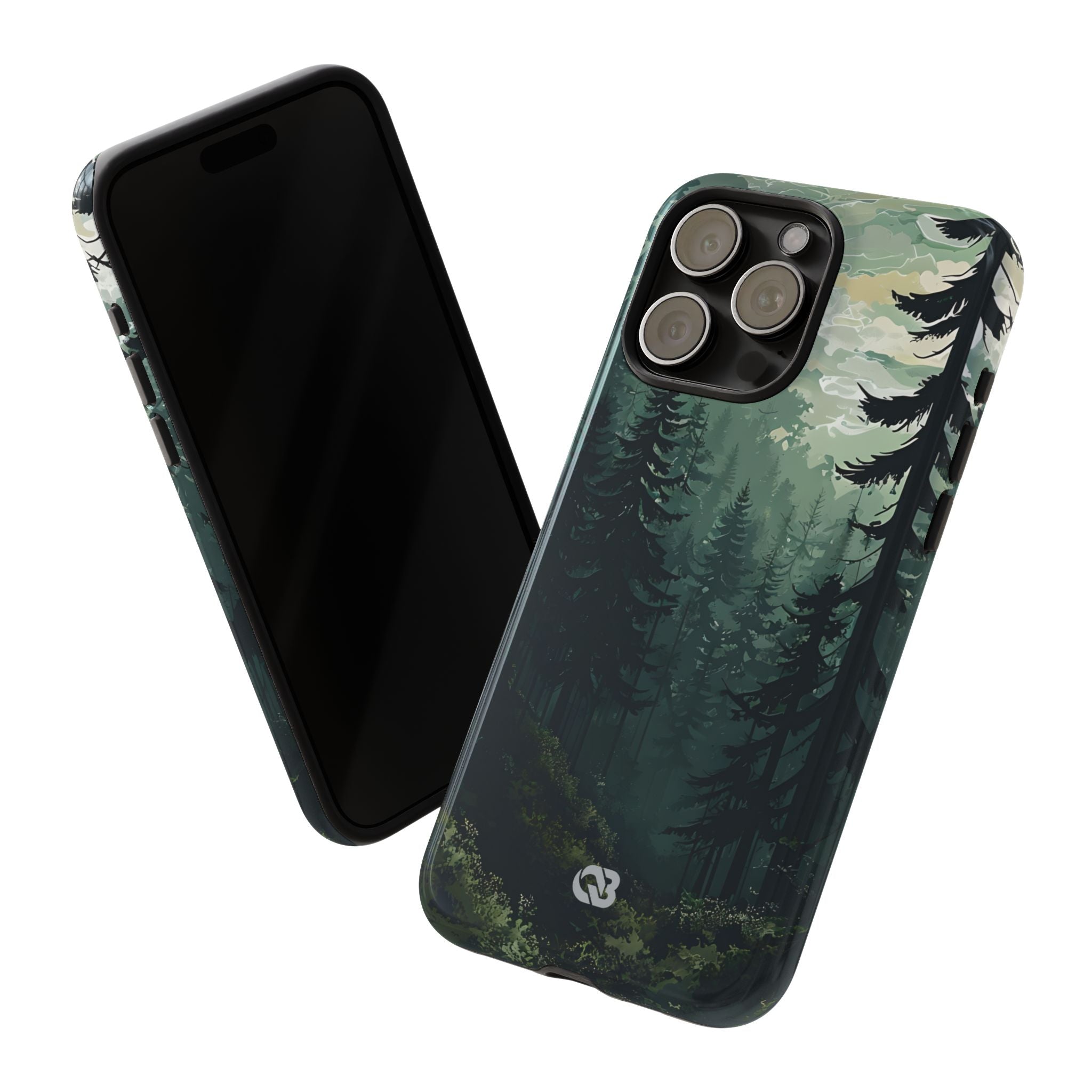 Misty Pine Shadow · Tough Phone Case for iPhone
