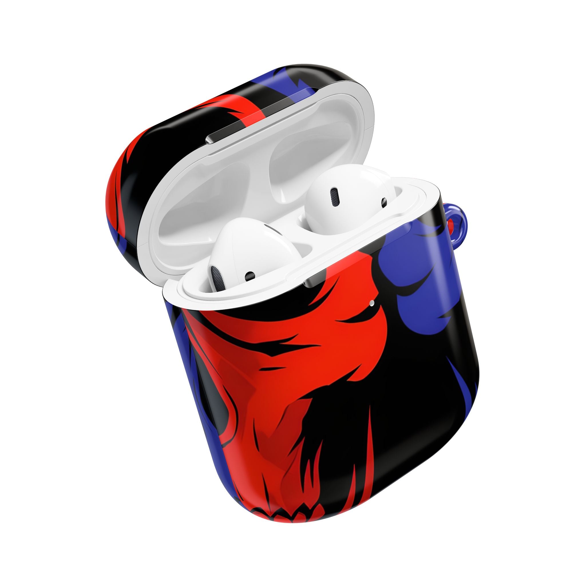 Dual Skulls RedBlue - AirPods Cover