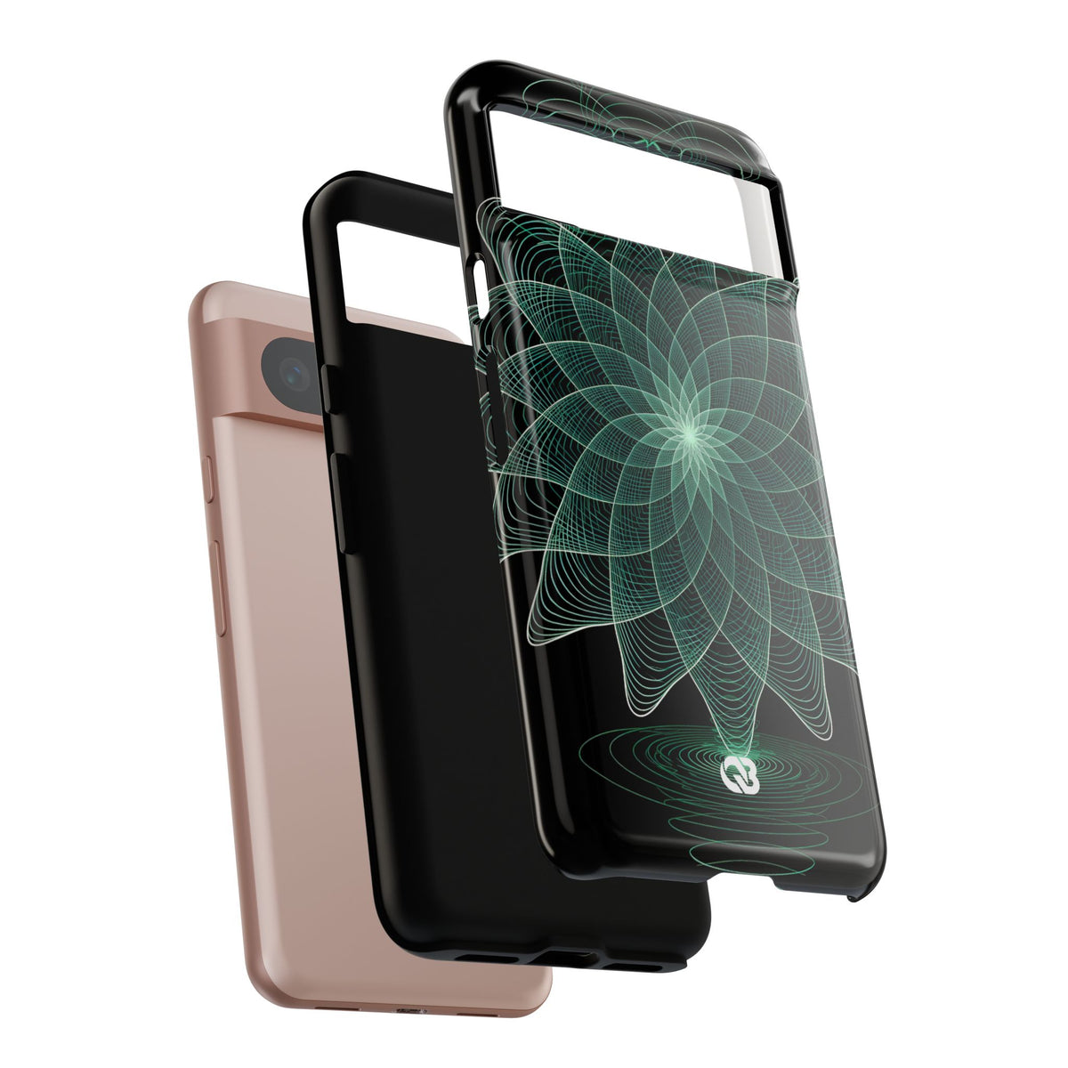 Verdant Harmonic Bloom · Tough Phone Case for Pixel · Black