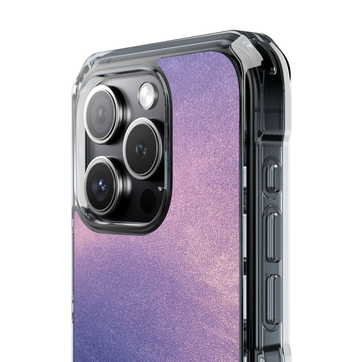 Ethereal Violet Glow · Clear Impact Magnetic Phone Case for iPhone · Purple