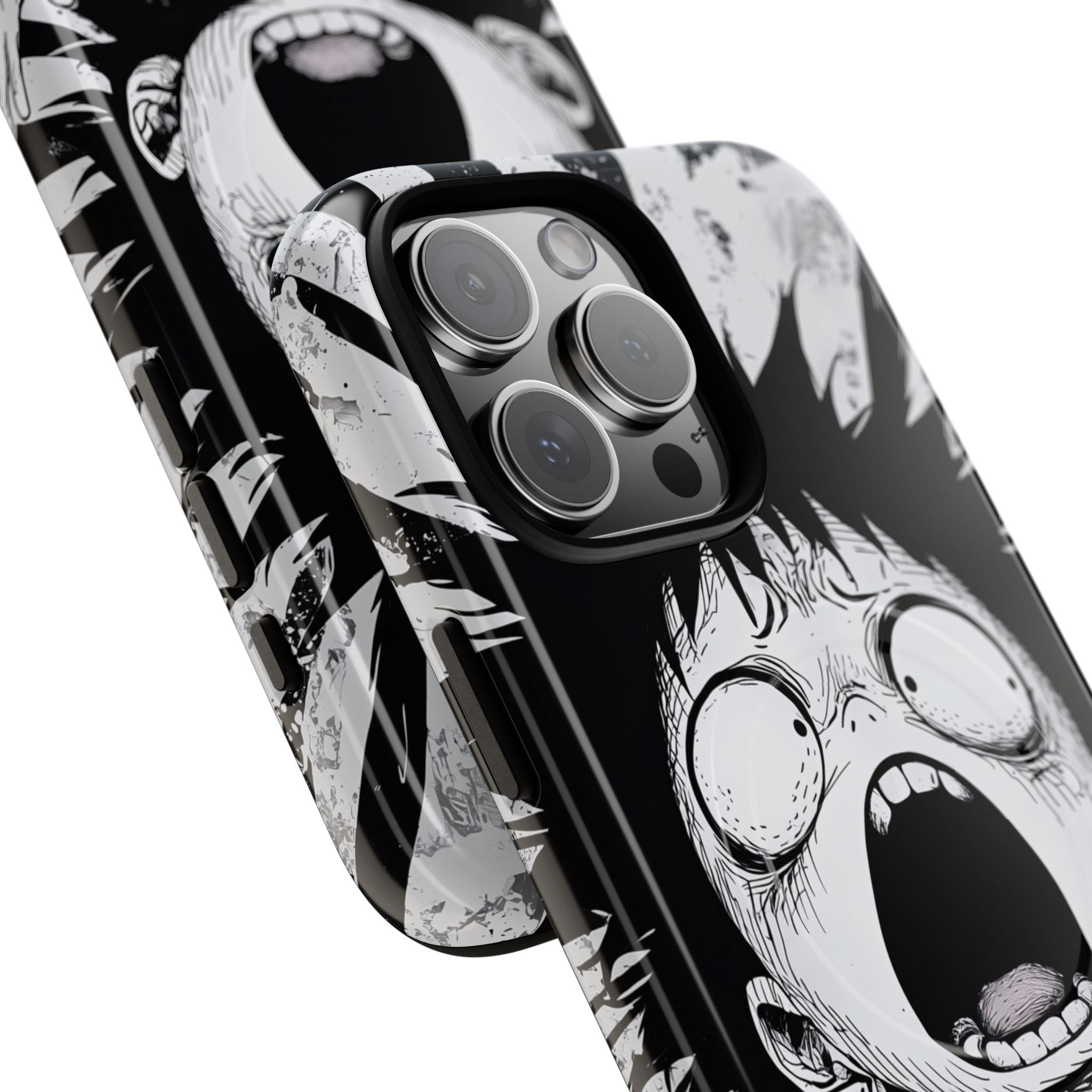 Chaotic Monochrome Scream · Tough+ Fundas para teléfono para iPhone · Magsafe