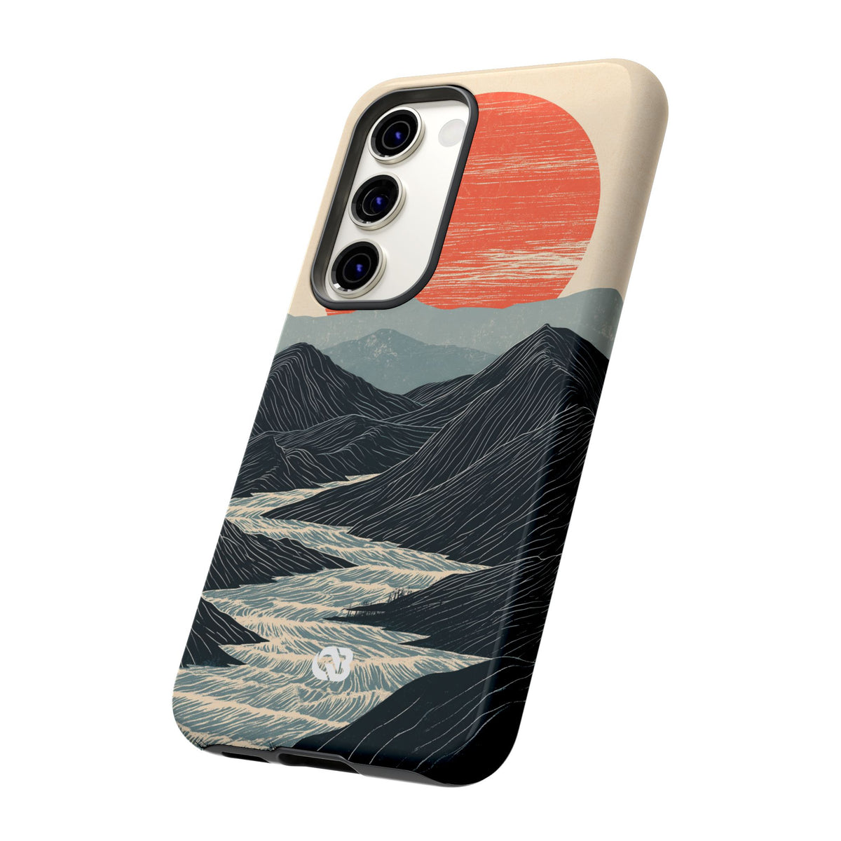 Crimson Ridge Horizon · Tough Phone Case for Samsung · Black