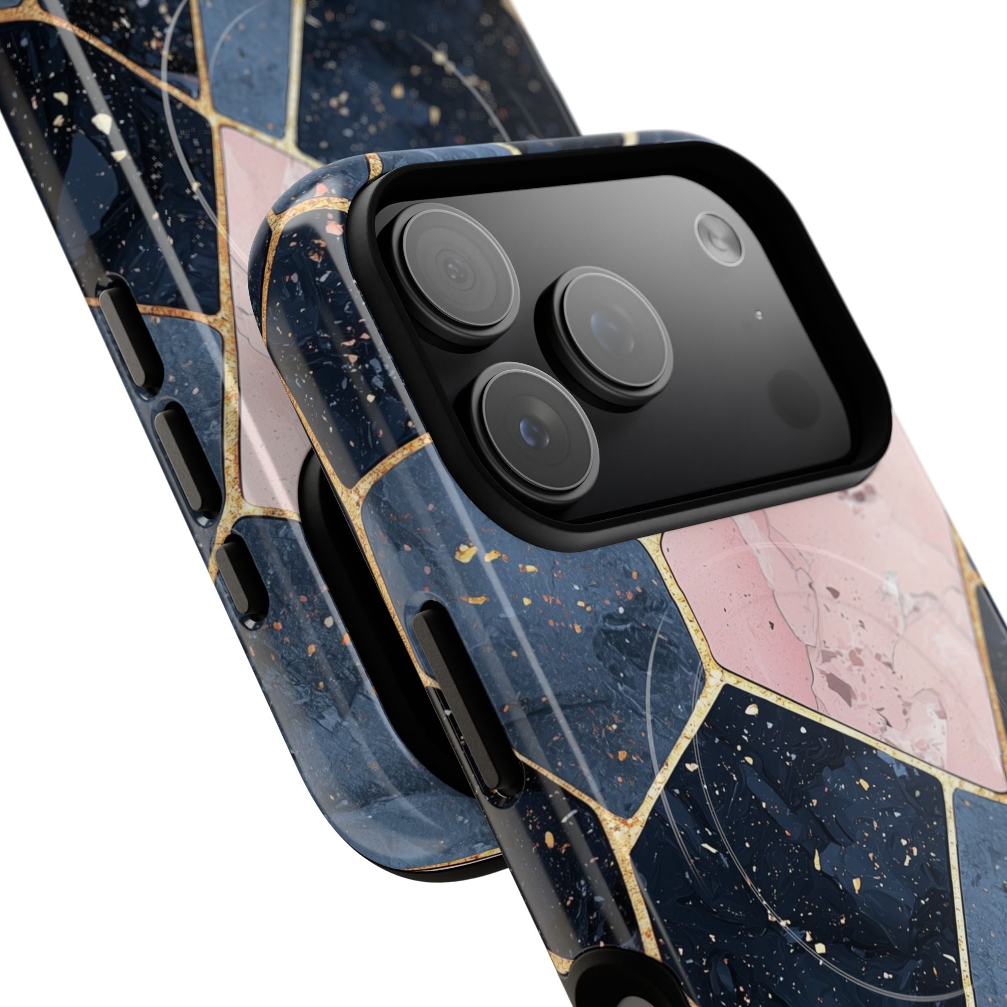 Golden Mosaic iPhone 17 Pro Case - Tough+ - CASE•BOB