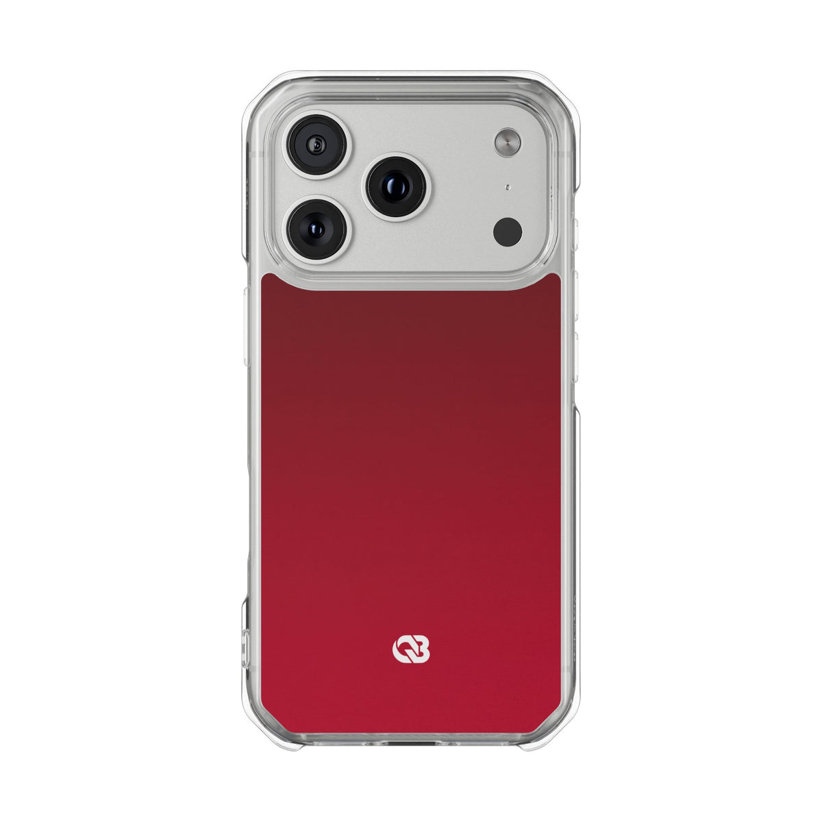Velvet Crimson · Clear Impact Magnetic Phone Case for iPhone · Red