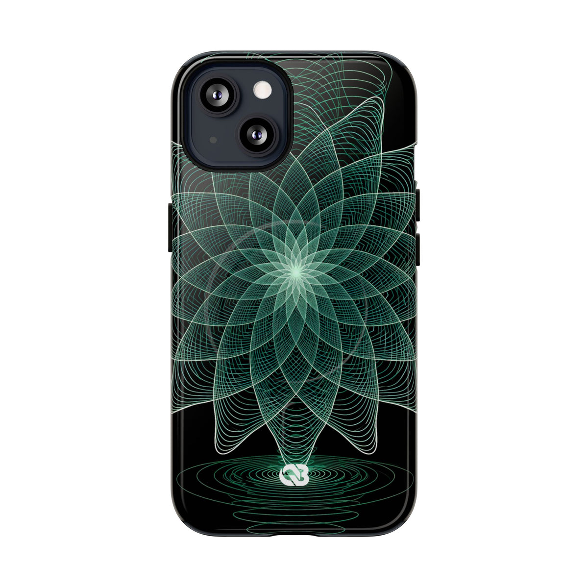 Harmonic Orbit Bloom · Tough 2.0 Magnetic Phone Case for iPhone · Green