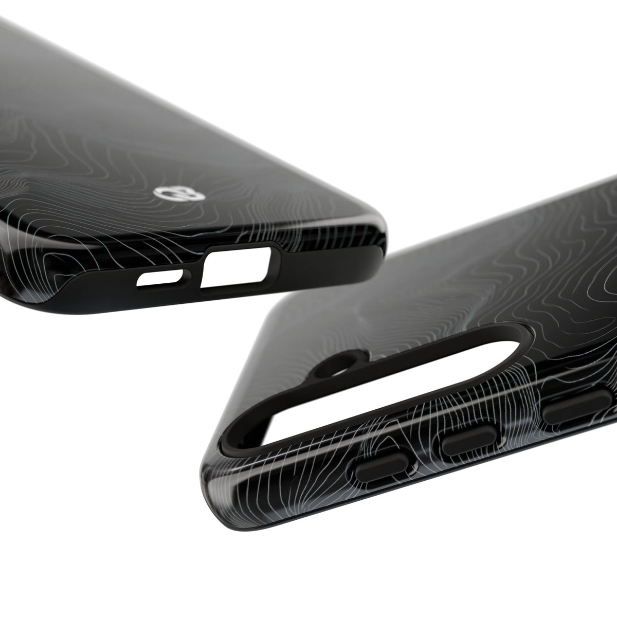 Obsidian Contour Elevation · Tough Phone Case for Samsung · Black