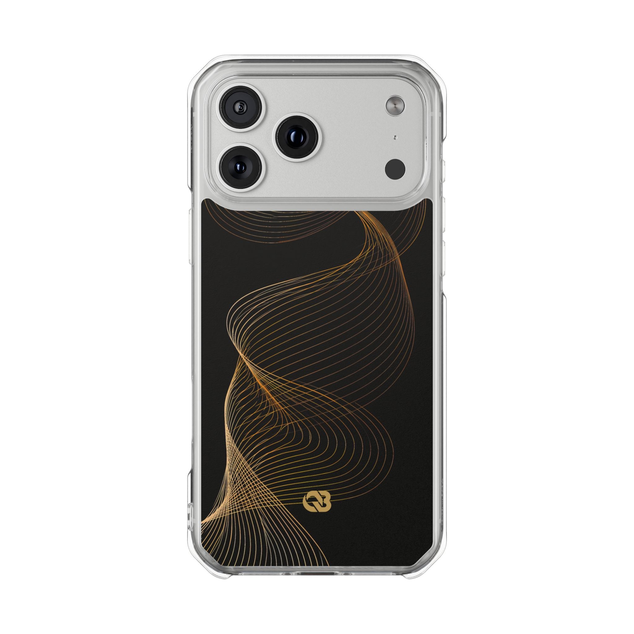 Gold Impact MagSafe Phone Case for iPhone - Burnished Bronze Helix