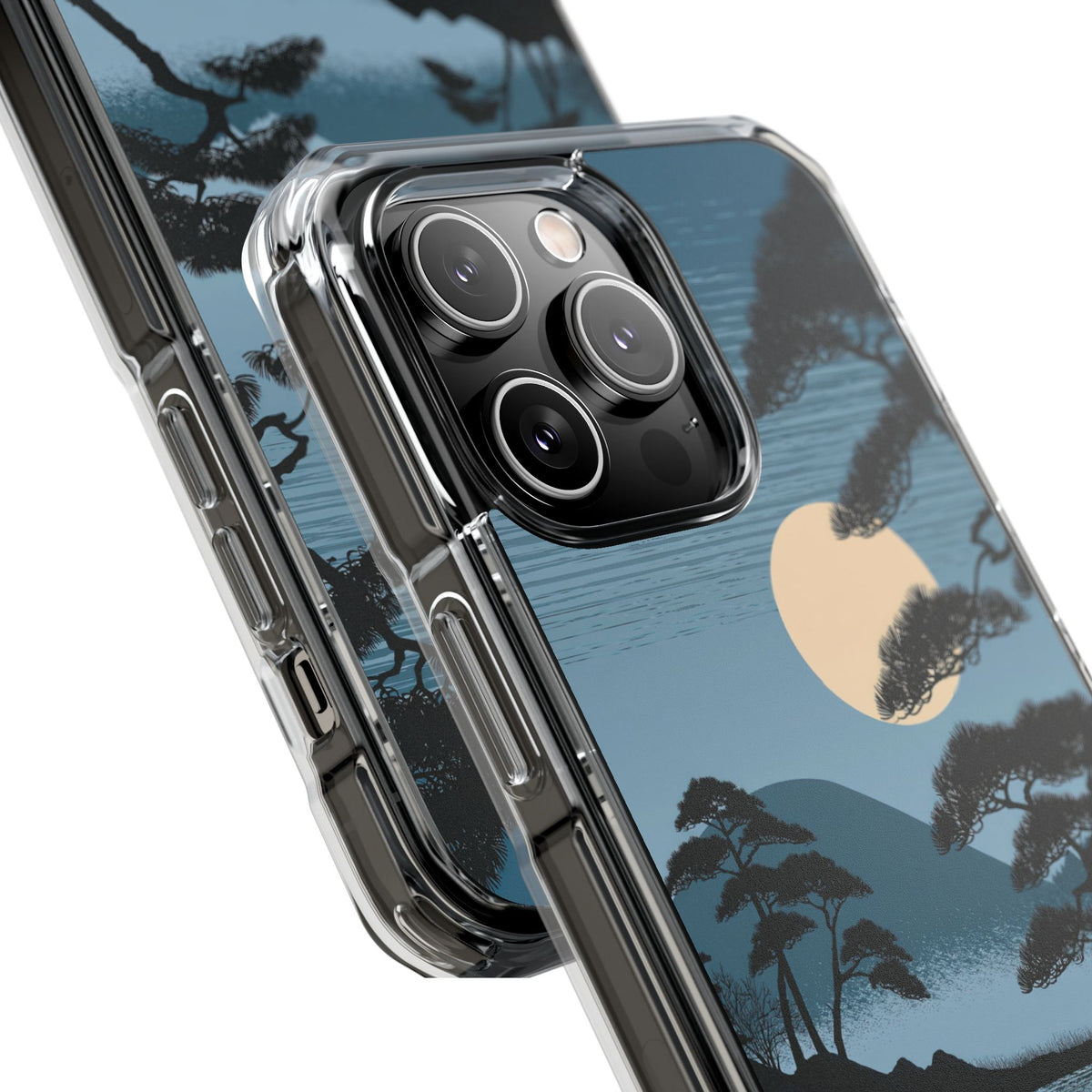 Blue Impact MagSafe Phone Case for iPhone - Midnight Kyoto Pine