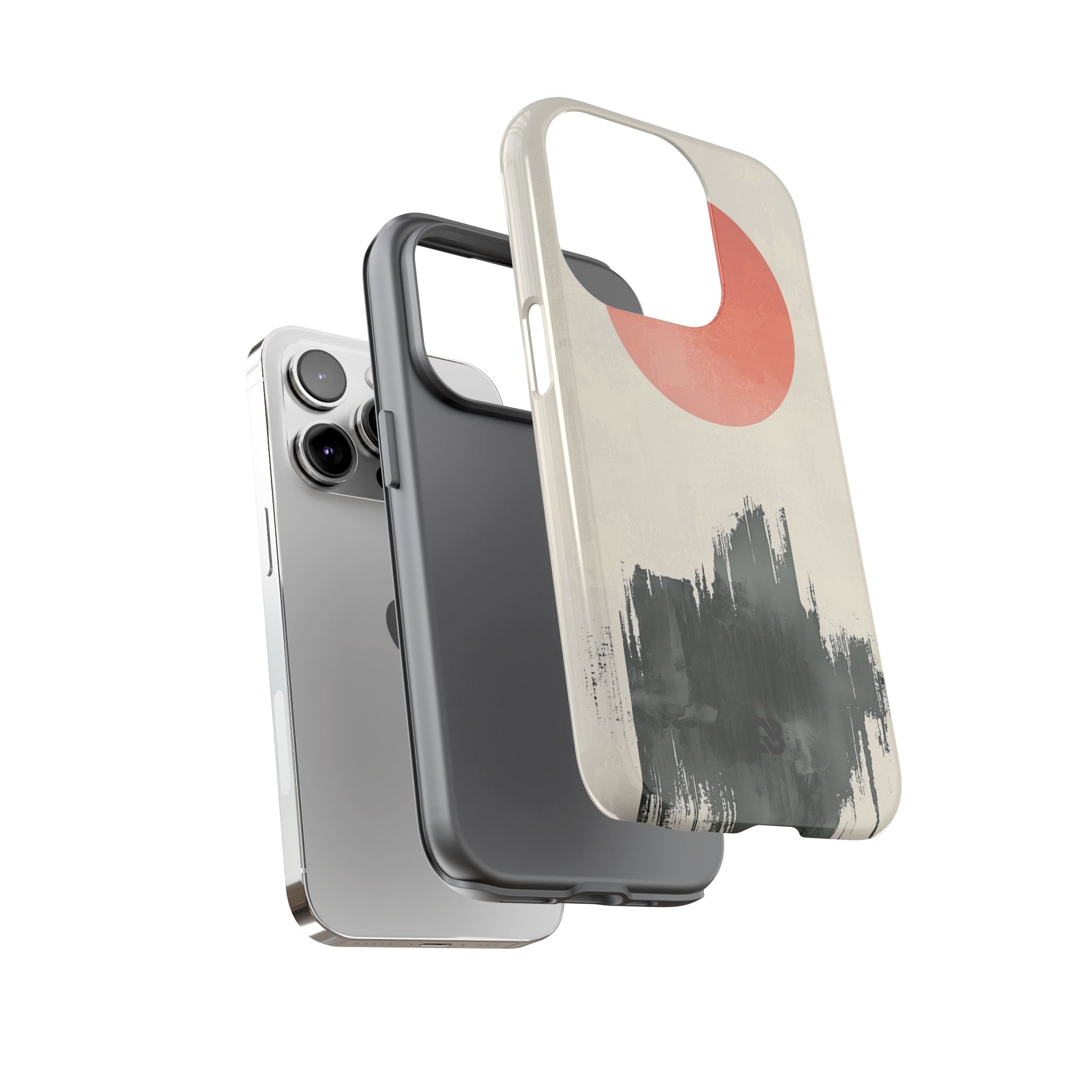 Crimson Sun Strokes · Coque de téléphone Tough pour iPhone