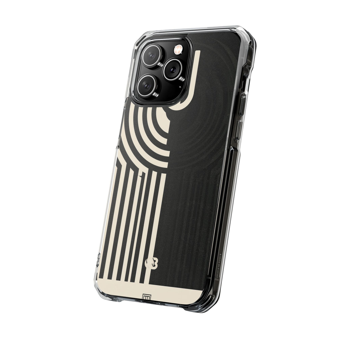 Beige Impact MagSafe Phone Case for iPhone - Monolith Ivory Signal