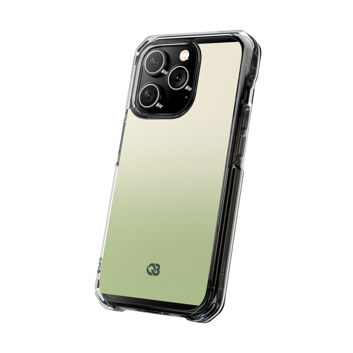 Muted Sage Ombre · Clear Impact Magnetic Phone Case for iPhone · Green
