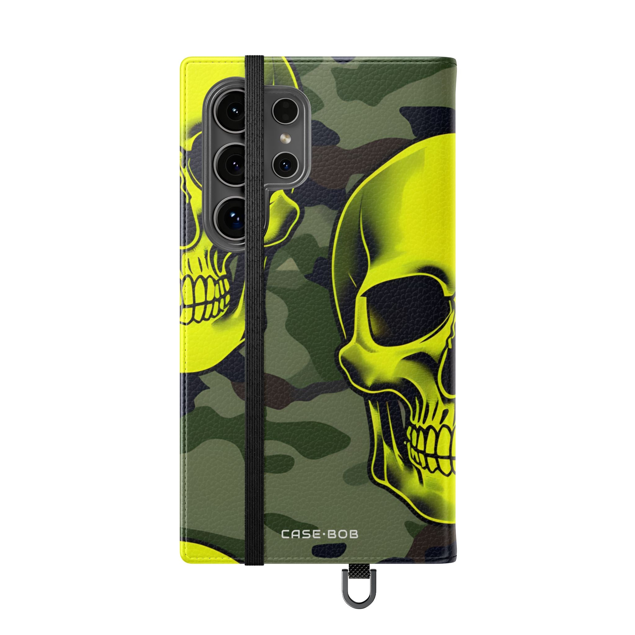 Neon Skull Camo - Samsung S24 Ultra Case - Wallet