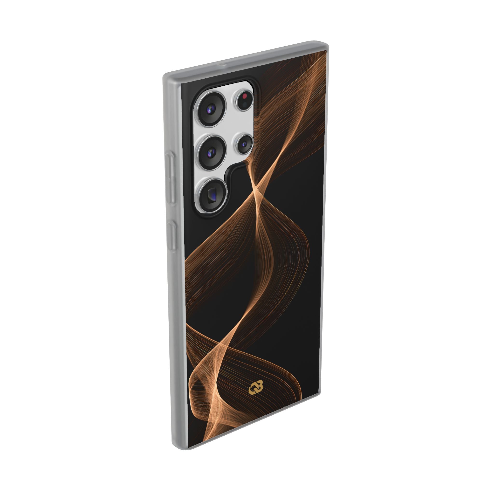 Brown Lite Phone Case for Samsung - Copper Silk Wave