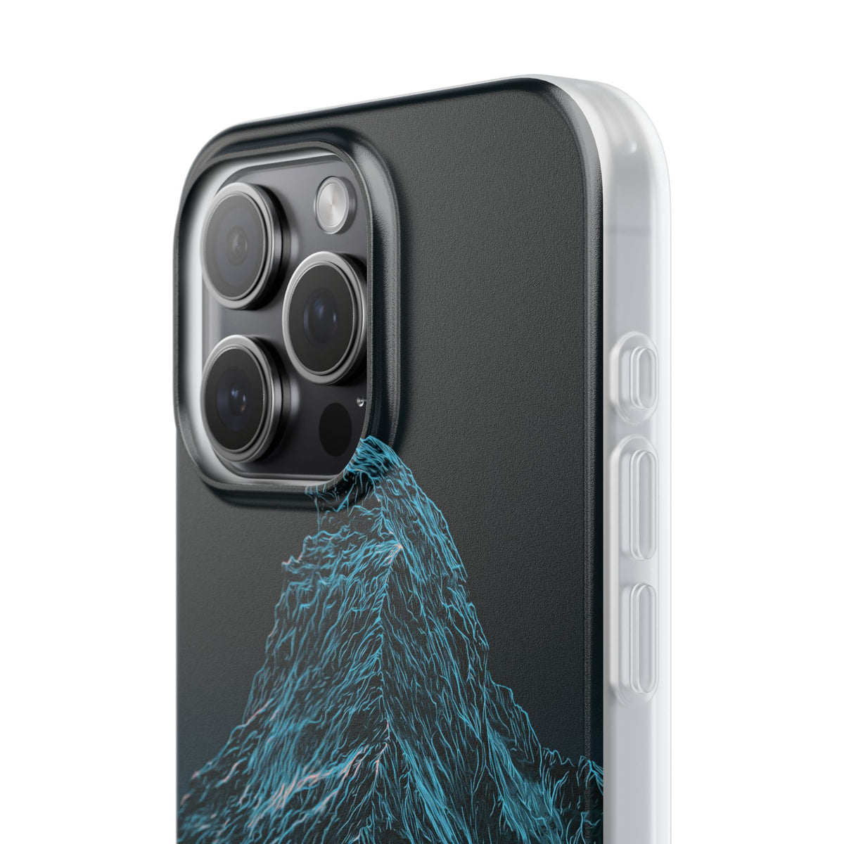 Glacial Alpine Peak · Lite Phone Case for iPhone · Blue