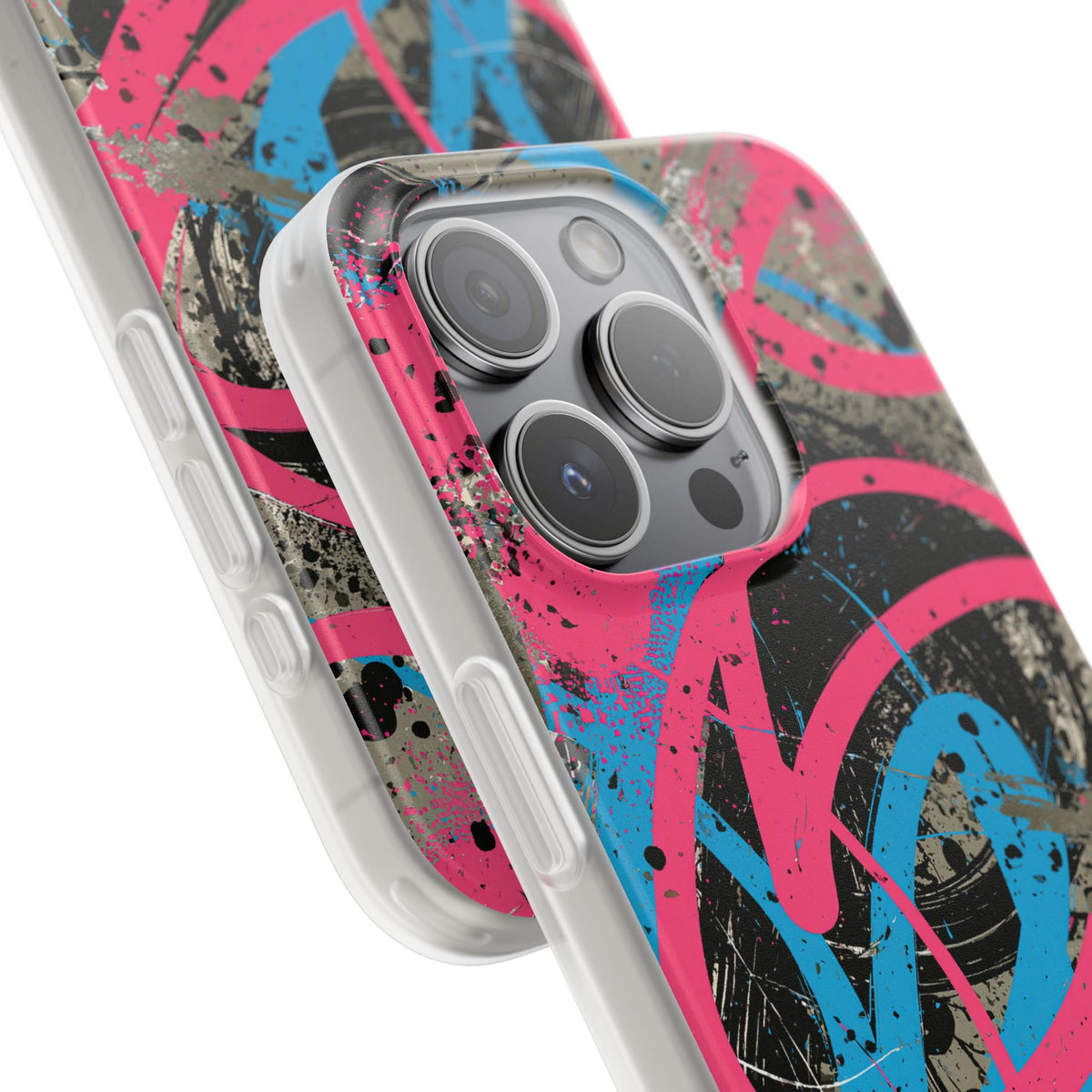 Cyber Splatter Flow · Lite Phone Case for iPhone · Pink