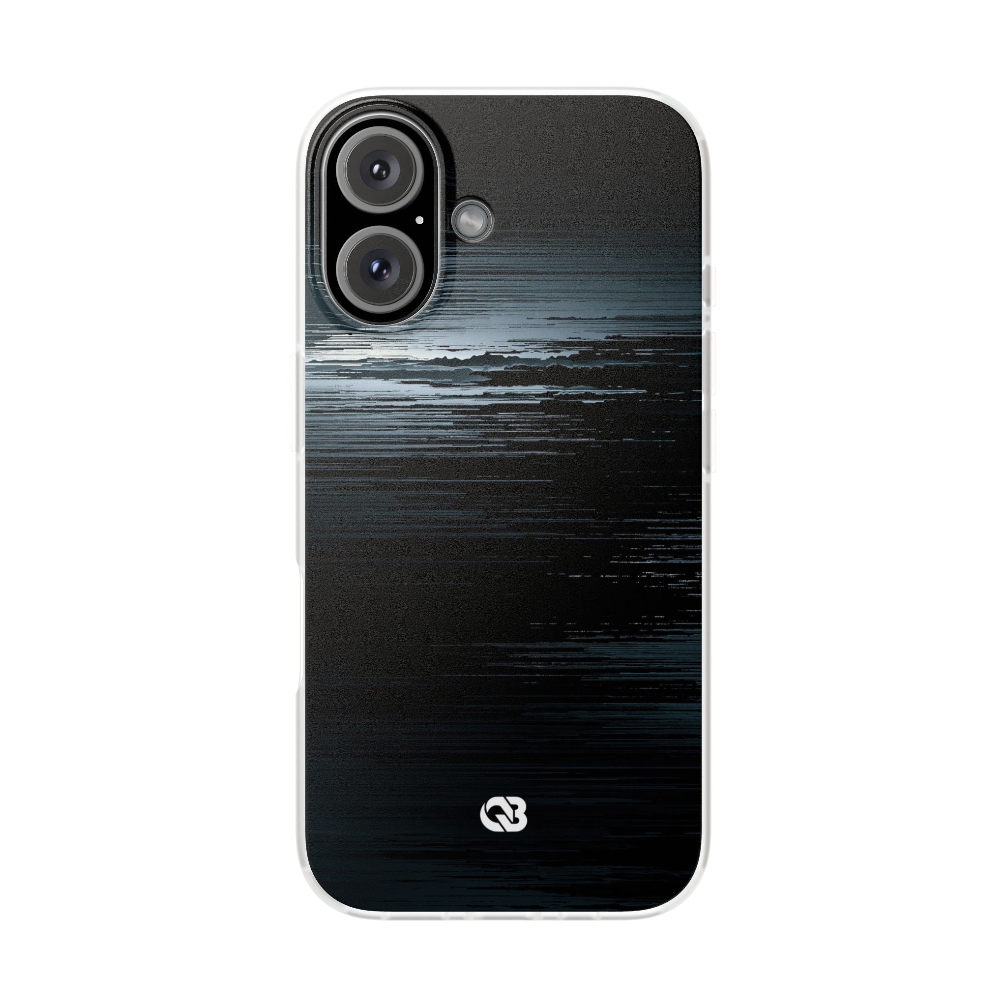 Black Lite Phone Case for iPhone - Frozen Signal Glitch