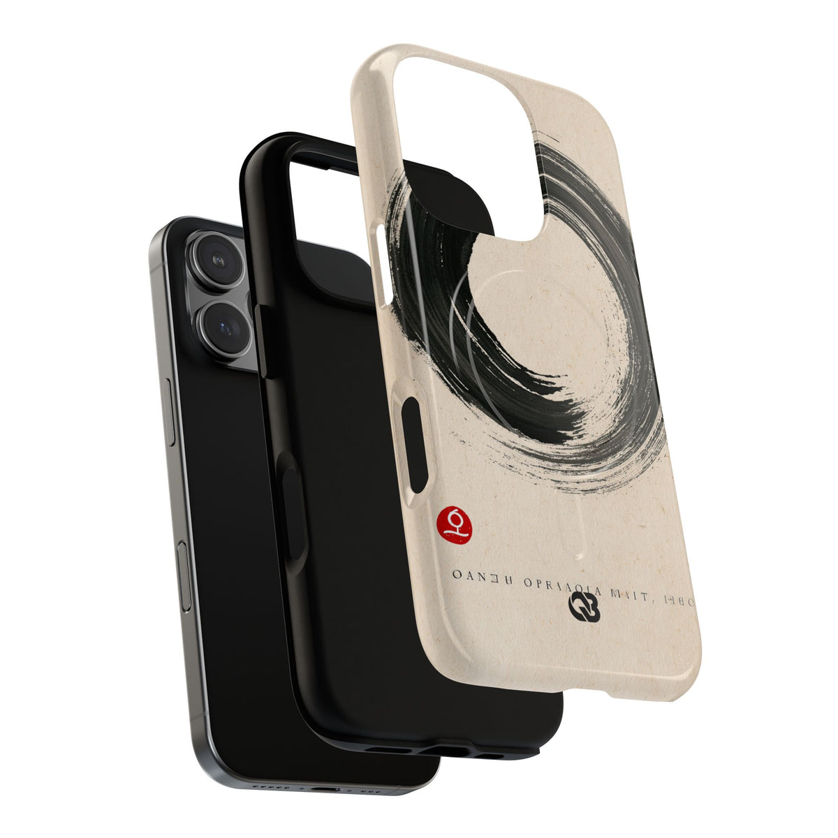 Zen Ensō Circle · Tough 2.0 Magnetic Phone Case for iPhone · Beige