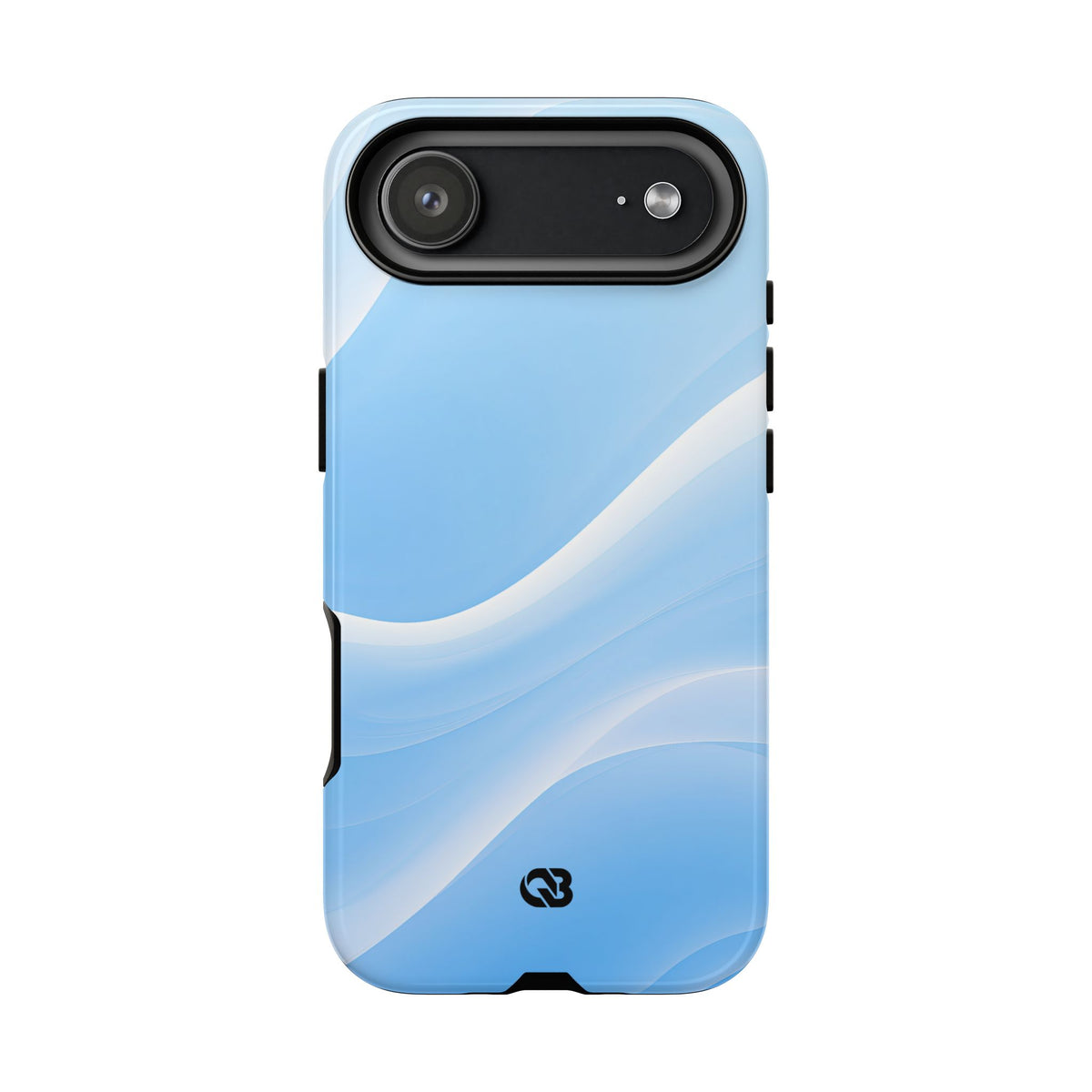 Blue Tough Phone Case for iPhone - Glacial Blue Silk