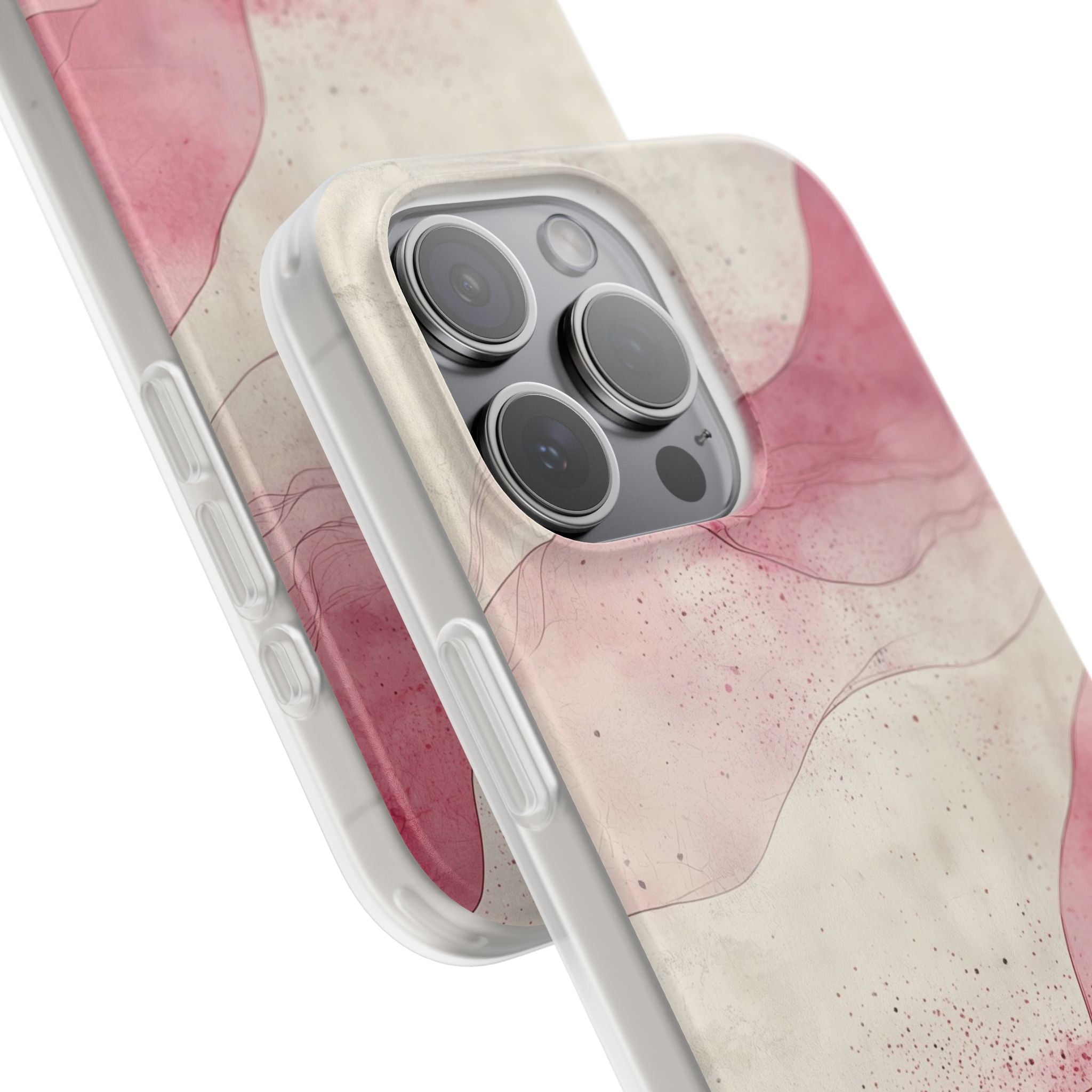 Crimson Waves iPhone 15 Pro Max -pehmeä suojakotelo