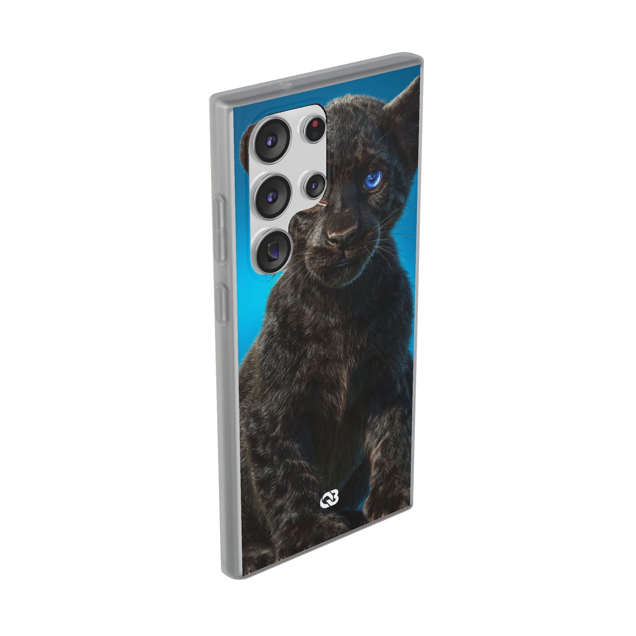 Sapphire Gaze Panther · Soft Phone Case for Samsung