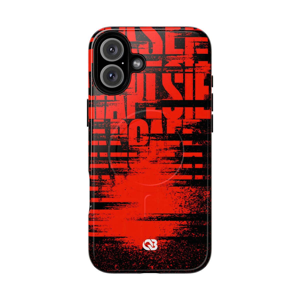 Crimson Redaction · Tough 2.0 Magnetic Phone Case for iPhone · Black